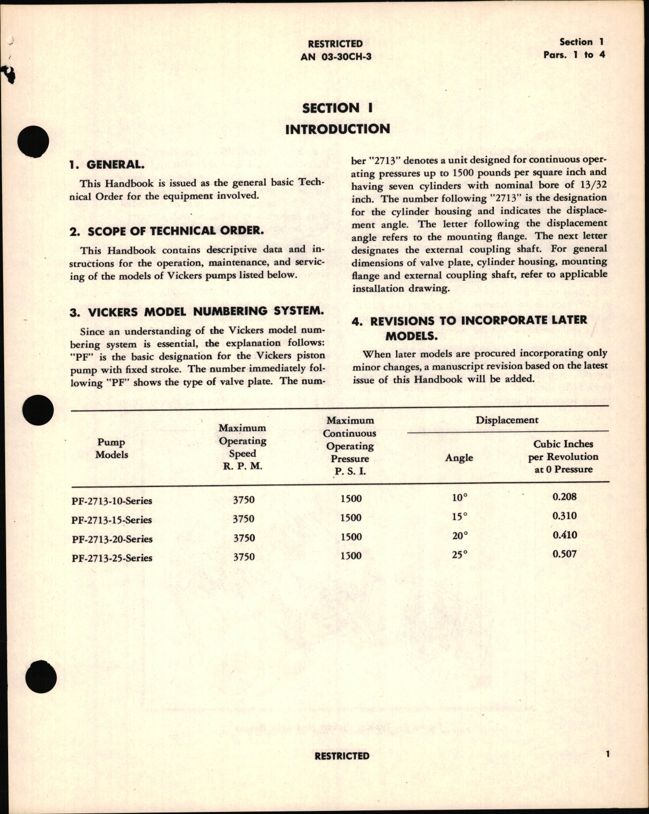 Sample page 7 from AirCorps Library document: Instructions with Parts Catalog for Piston Type Hydraulic Pumps PF-2713
