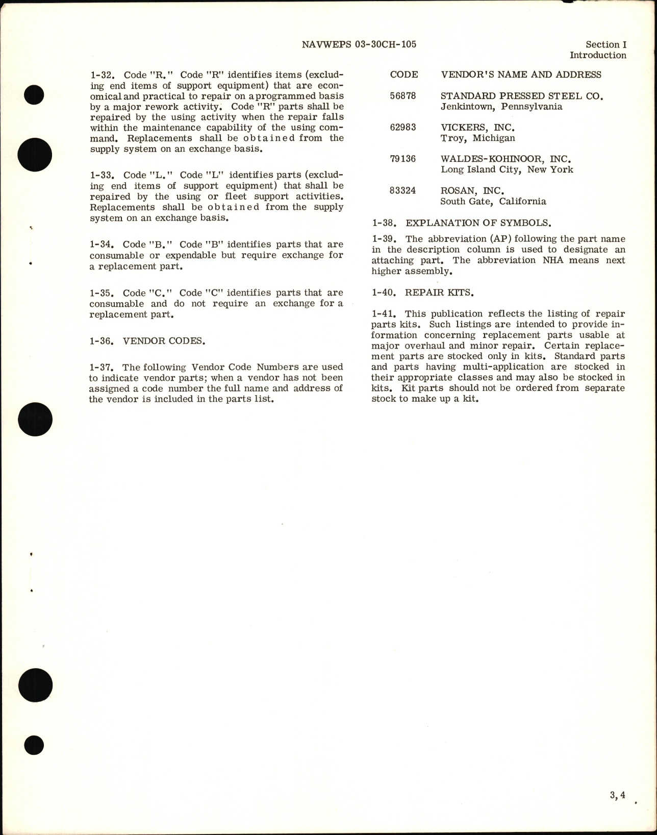 Sample page 5 from AirCorps Library document: Illustrated Parts Breakdown for Hydraulic Pump Assembly Models AA-60401-R6 and AA-65401-R6