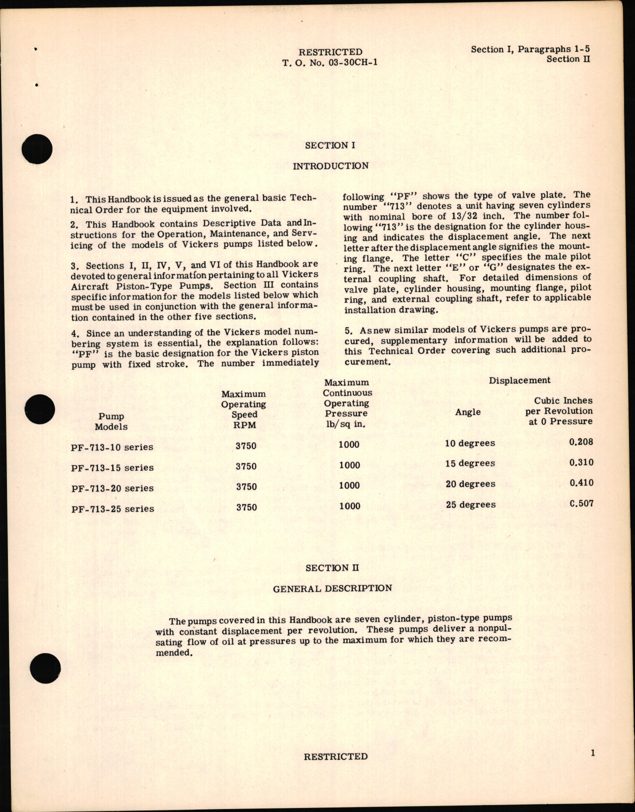 Sample page 7 from AirCorps Library document: Handbook of Instructions with Parts Catalog for Piston Type Pumps 