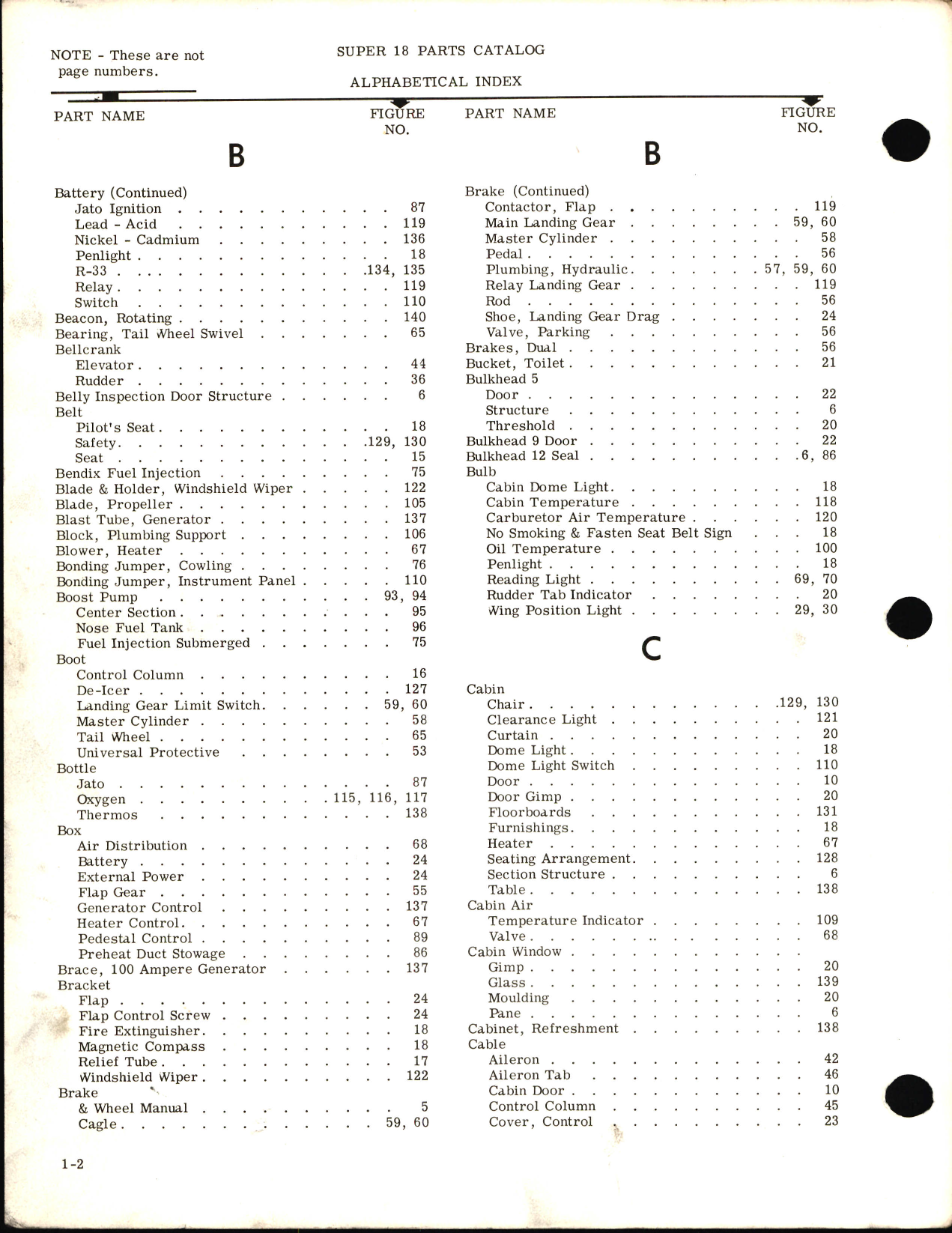 Sample page 8 from AirCorps Library document: Beechcraft Super 18 Parts Catalog