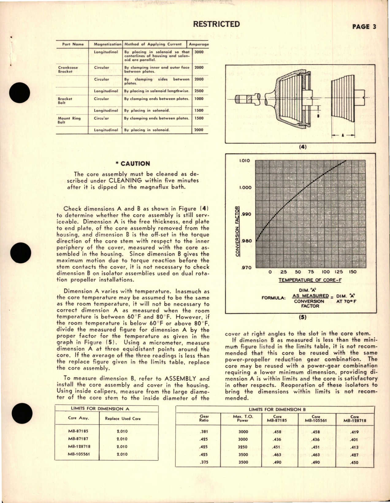Sample page 5 from AirCorps Library document: Instructions with Parts List for Engine Vibration Isolators - MB-83889, MB-99259, MB-88427, MB-99258, and MB-105971
