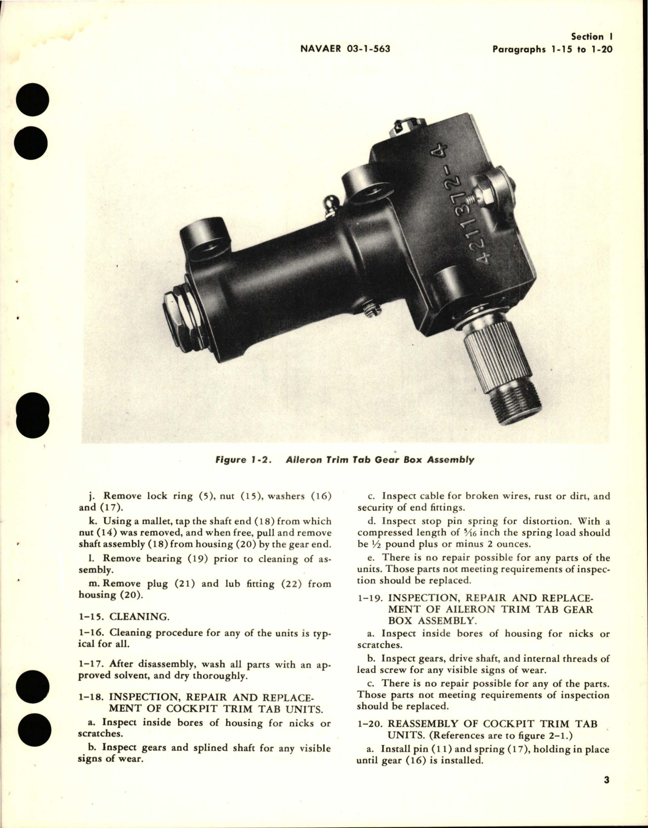 Sample page 5 from AirCorps Library document: Overhaul Instructions with Parts Catalog for Aileron and Rudder Cockpit Trim Tab Units and Aileron Trim Tab Gear Box 