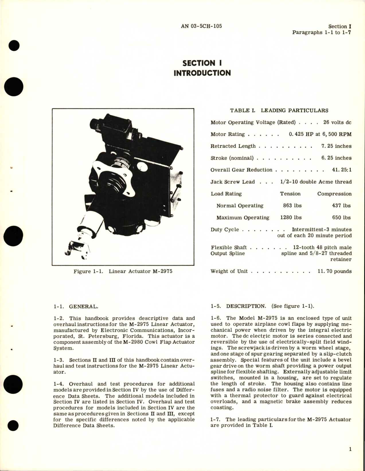 Sample page 5 from AirCorps Library document: Overhaul Instructions for Linear Actuator - Model M-2975, M-2975M2, M-2975M3, M-2975M4, M-2975M5, and M-2975M6