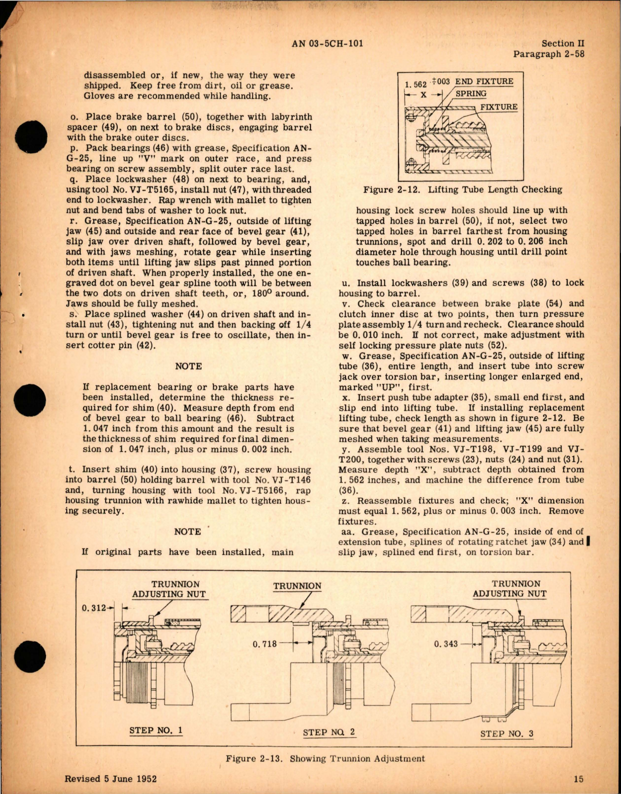 Sample page 5 from AirCorps Library document: Overhaul Instructions for Main Landing Gear Actuator - Part VJ-550