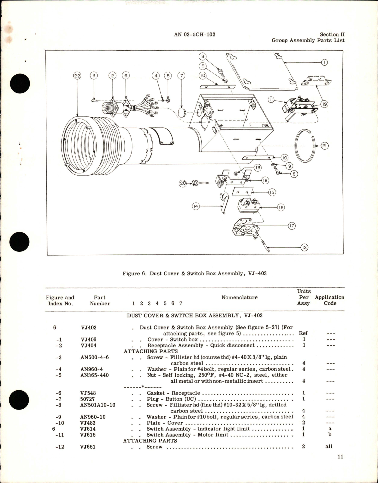 Sample page 5 from AirCorps Library document: Parts Catalog for Main Landing Gear Actuator - Part VJ-550 