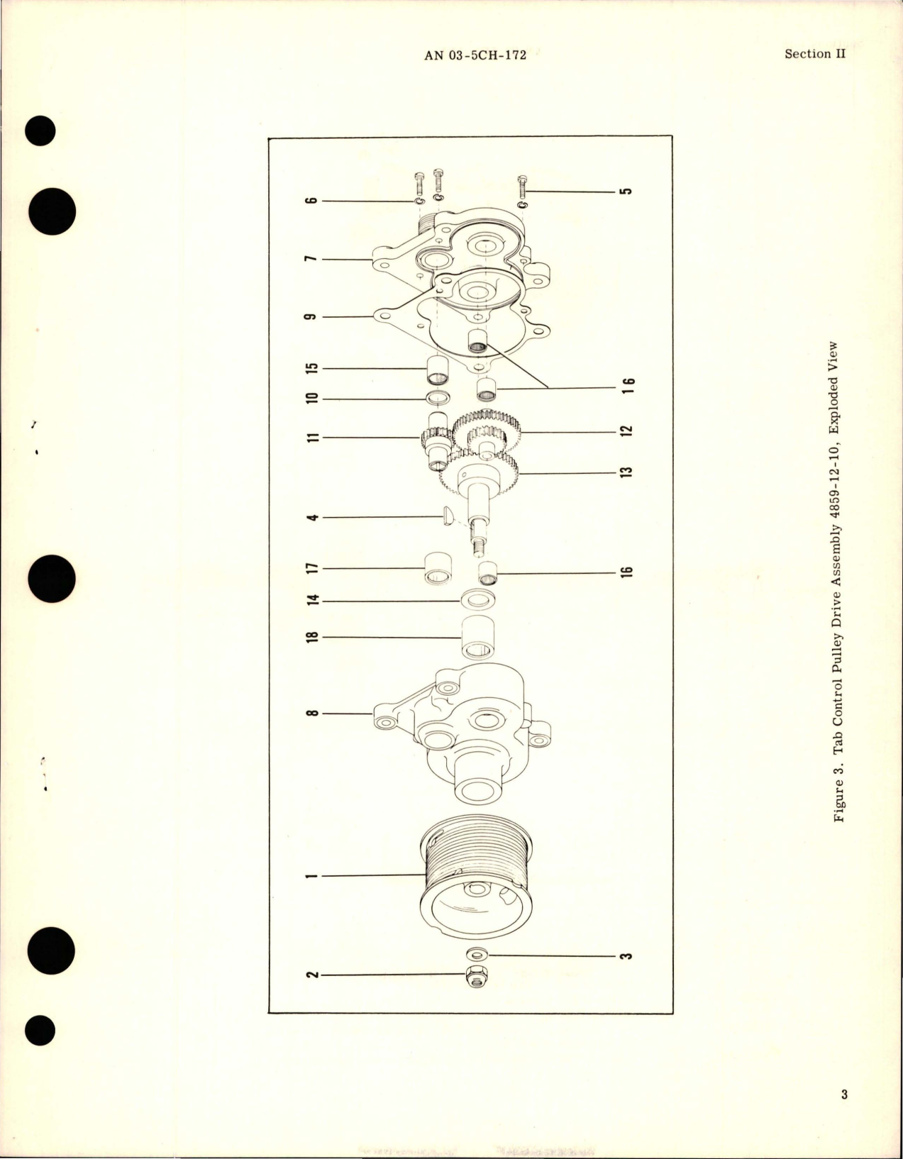 Sample page 5 from AirCorps Library document: Parts Catalog for Tab Control Pulley Drive Assembly, Elevator Tab Control Assembly, Tab Control Actuator, and Bracket Assembly 