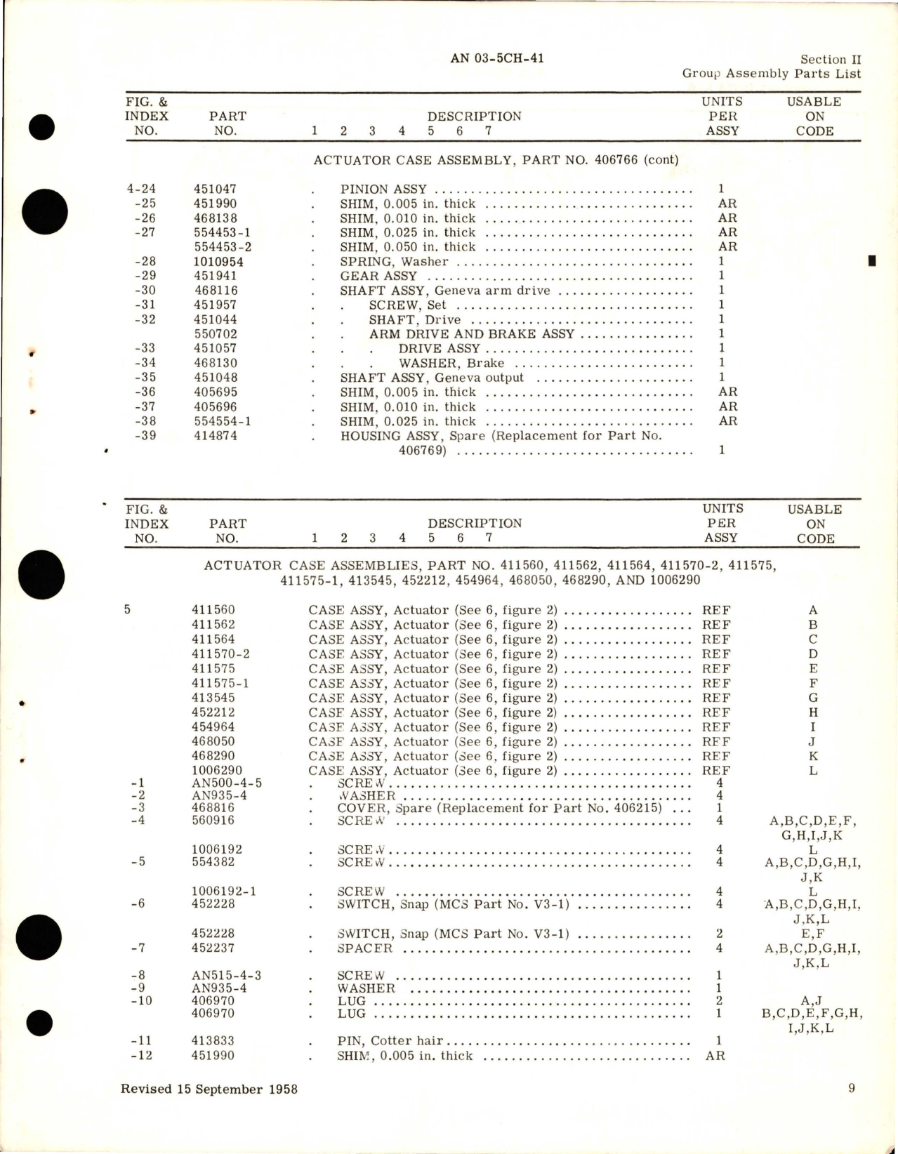 Sample page 5 from AirCorps Library document: Illustrated Parts Breakdown for Geneva-Loc Actuators - Series 108