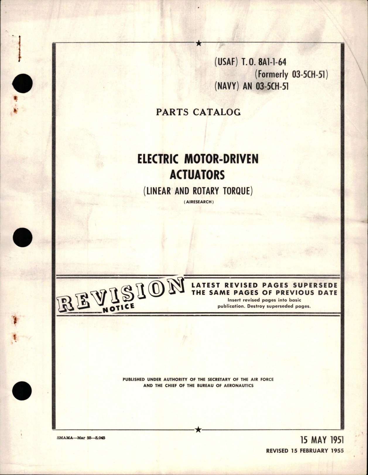 Sample page 1 from AirCorps Library document: Electric Motor-Driven Actuators Linear and Rotary Torque