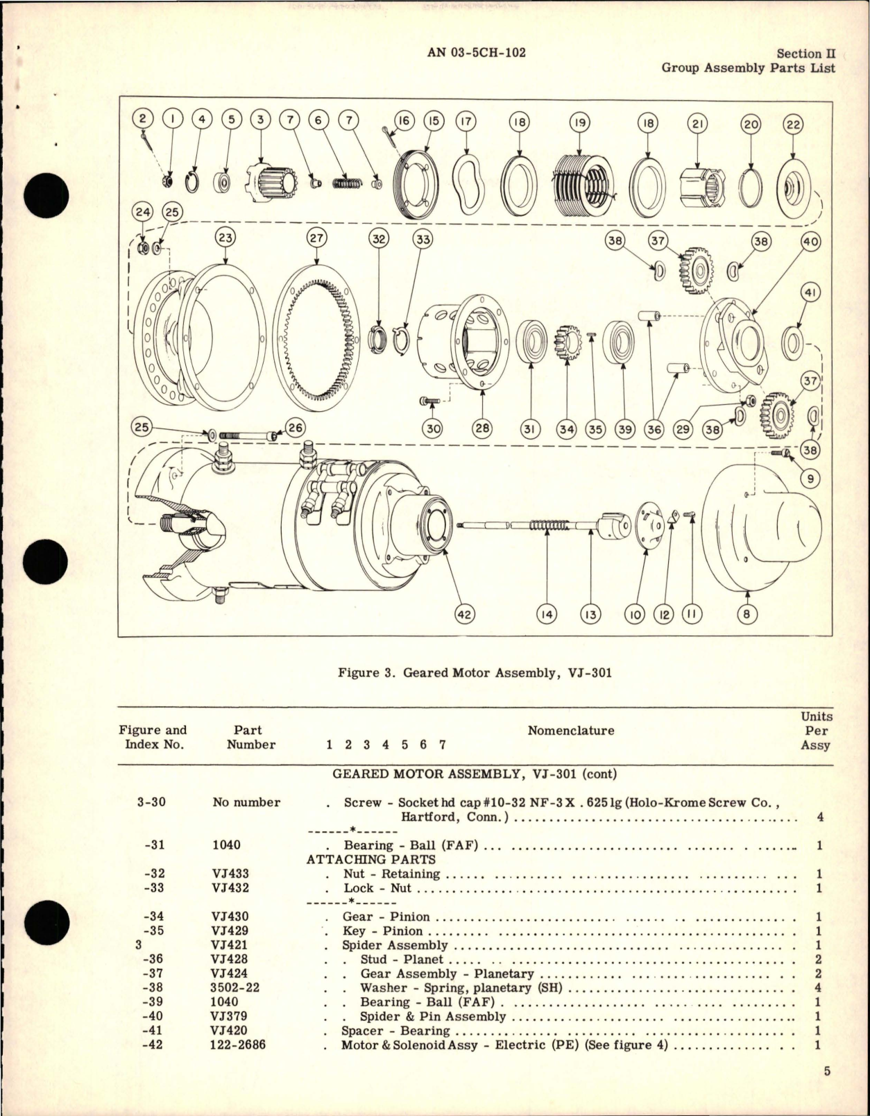Sample page 7 from AirCorps Library document: Parts Catalog for Main Landing Gear Actuator - Part VJ-550 