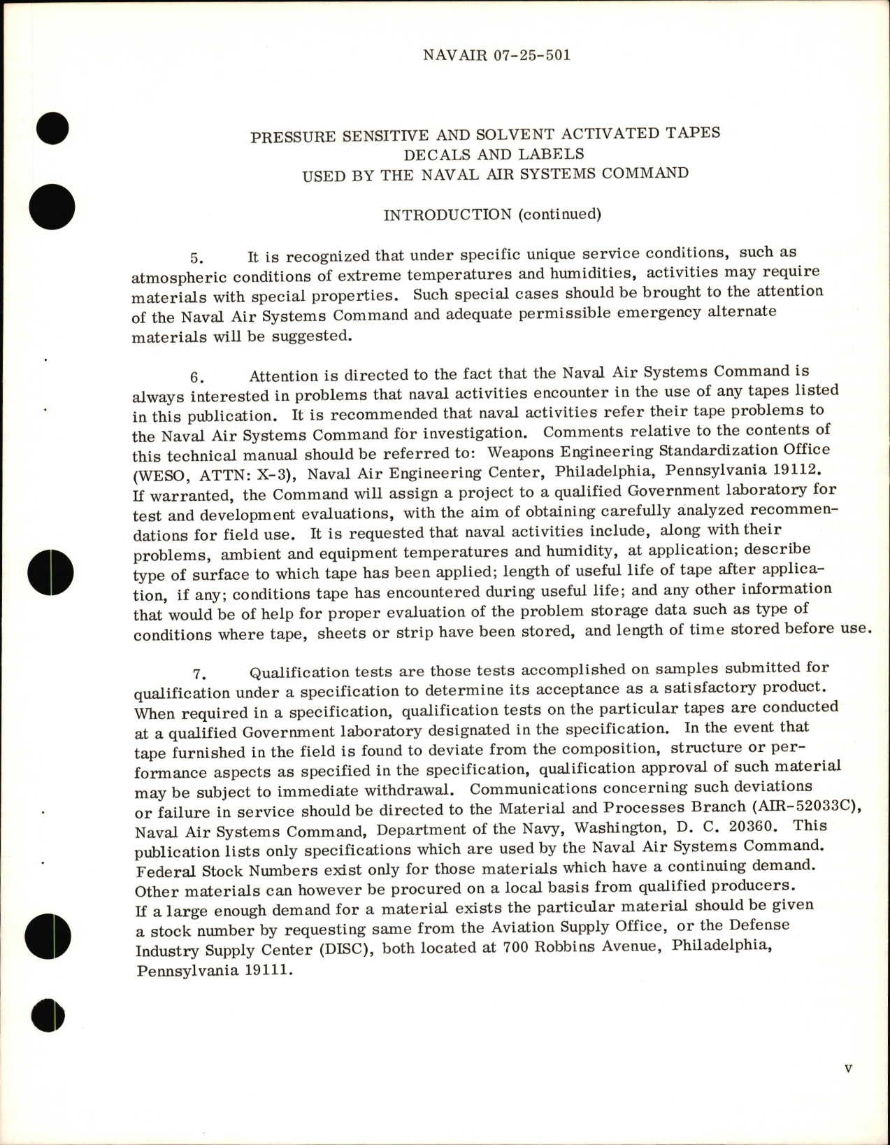 Sample page 7 from AirCorps Library document: Pressure Sensitive & Solvent Activated Tapes, Decals, & Labels