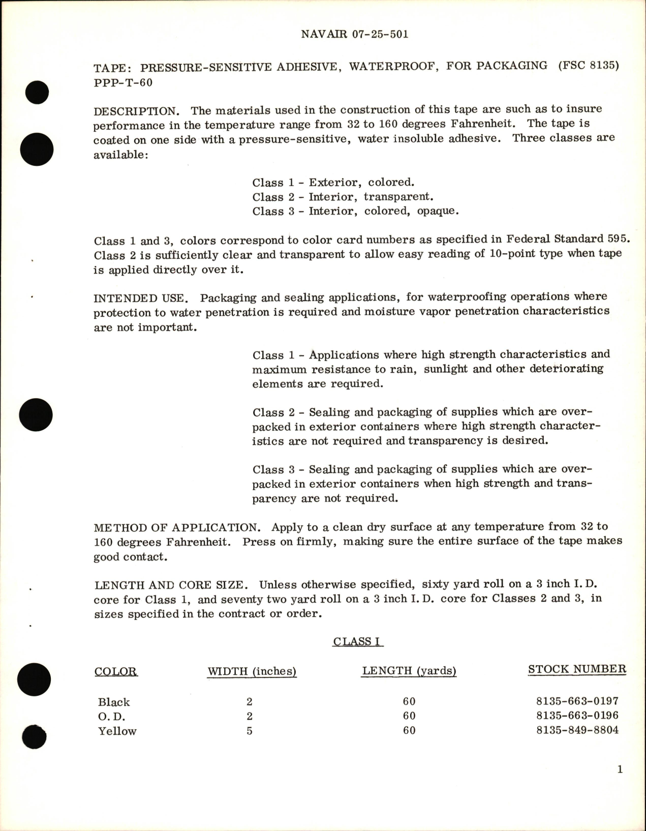 Sample page 9 from AirCorps Library document: Pressure Sensitive & Solvent Activated Tapes, Decals, & Labels