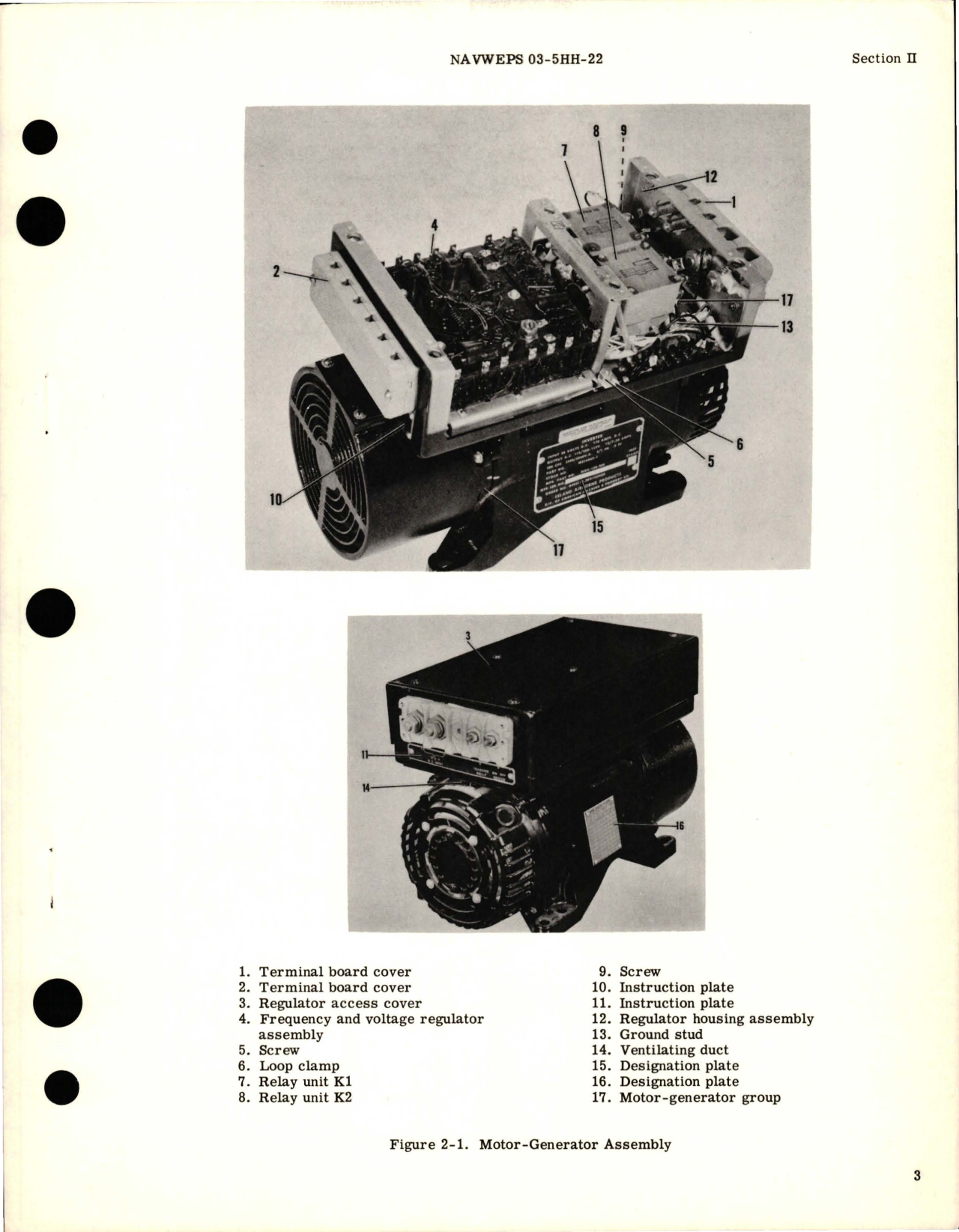 Sample page 5 from AirCorps Library document: Overhaul Instructions for Motor-Generator Assembly - Part MGE 130-200 