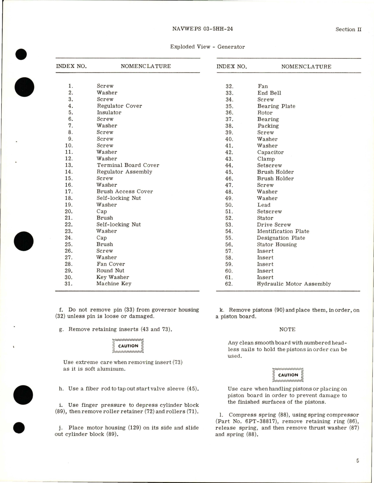 Sample page 7 from AirCorps Library document: Overhaul Instructions for Motor-Generator - Part MGE 75-1 and Hydraulic Motor - Part 684386C