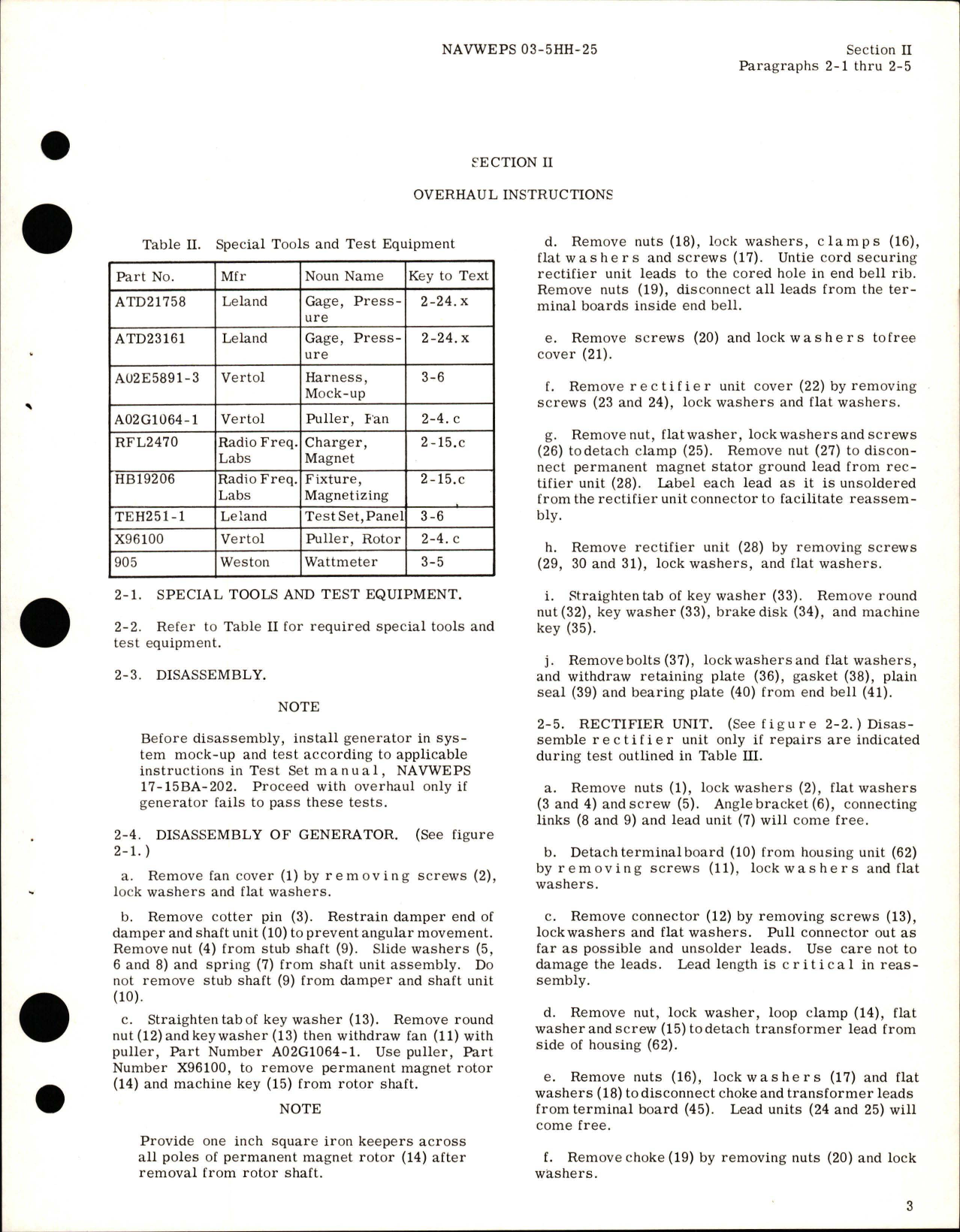 Sample page 7 from AirCorps Library document: Overhaul Instructions for AC-DC Generator - Part AGH173-1, AGH173-1MA and AGH173-2