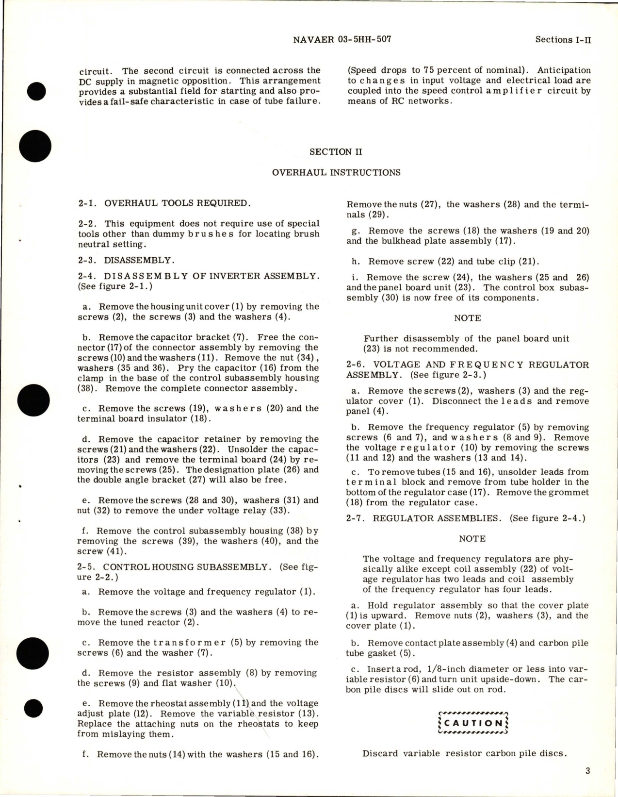 Sample page 7 from AirCorps Library document: Overhaul Instructions for Inverter - Part MGE-57-1
