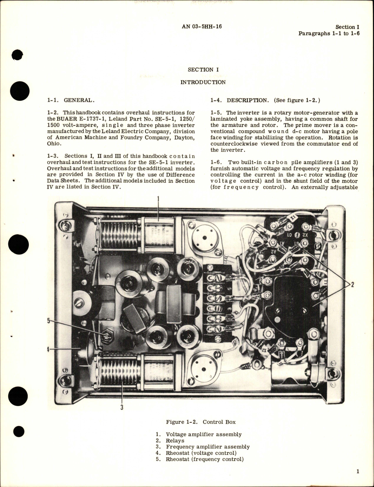 Sample page 5 from AirCorps Library document: Overhaul Instructions for Inverter - Parts SE-5-1 and SE-5-2