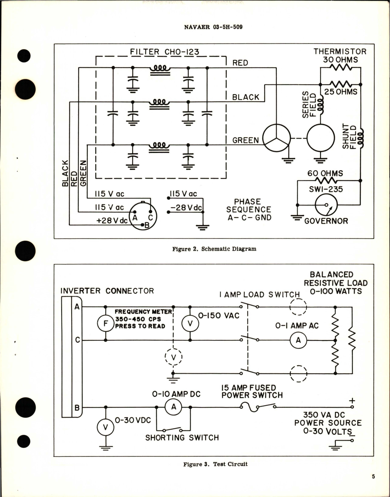 Sample page 5 from AirCorps Library document: Overhaul Instructions with Parts Breakdown for Inverter - 100 VA Three-Phase - Model 1-100A115D6