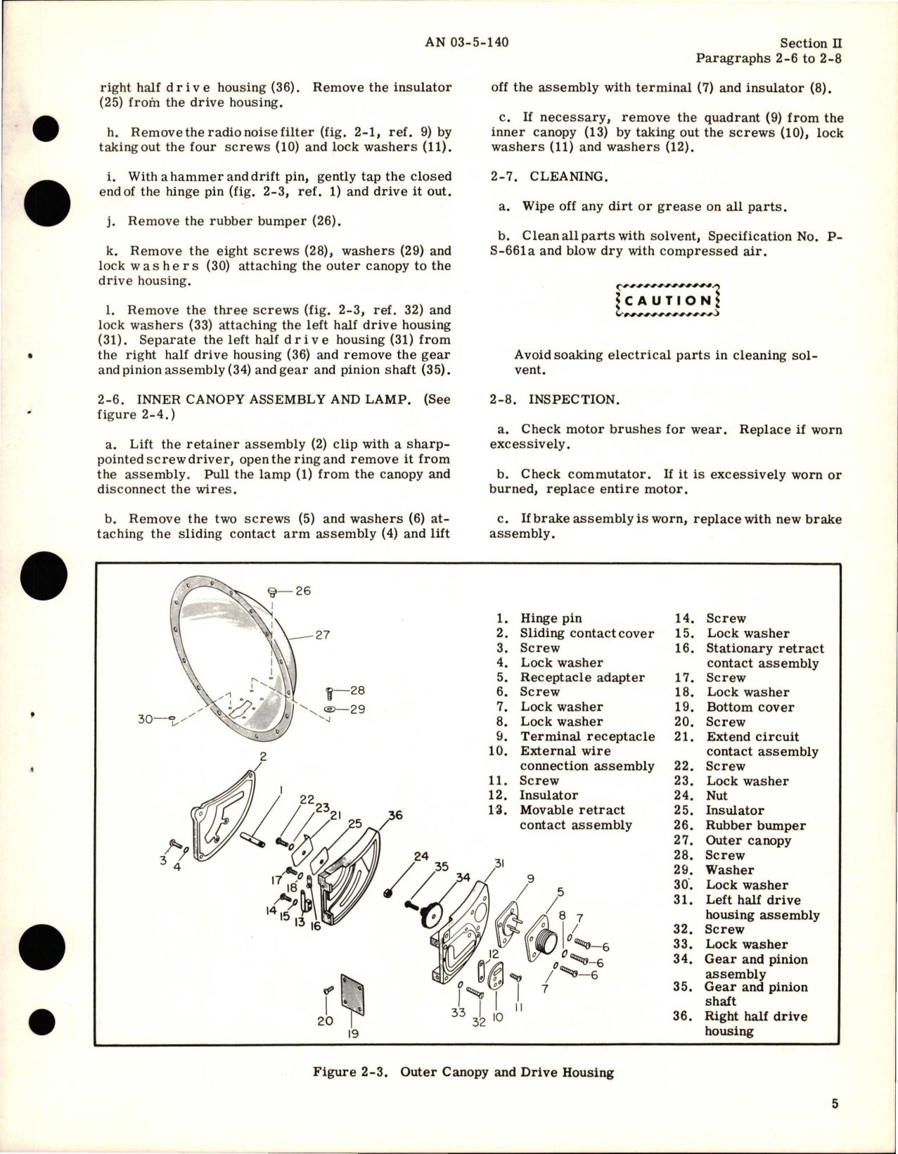 Sample page 9 from AirCorps Library document: Overhaul Instructions for Landing Light Assembly - AN 3095
