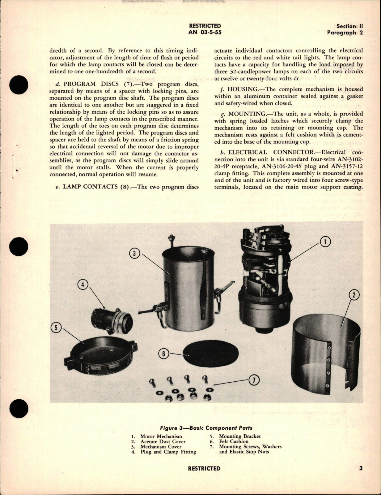 Sample page 7 from AirCorps Library document: Instructions with Parts Catalog for Aircraft Flasher Mechanism - Types FA-121 and FA-122 