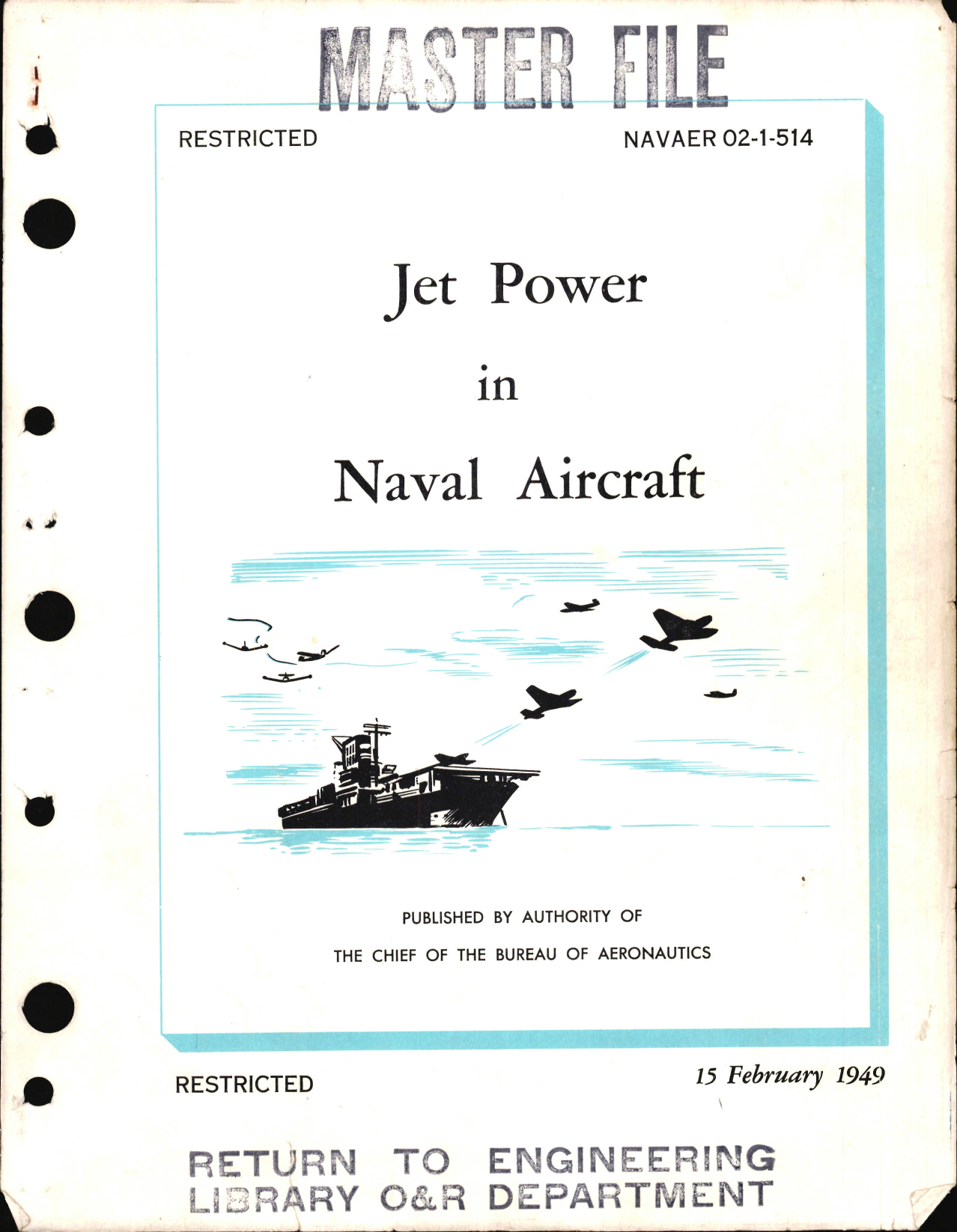 Sample page 1 from AirCorps Library document: Jet Power in Naval Aircraft