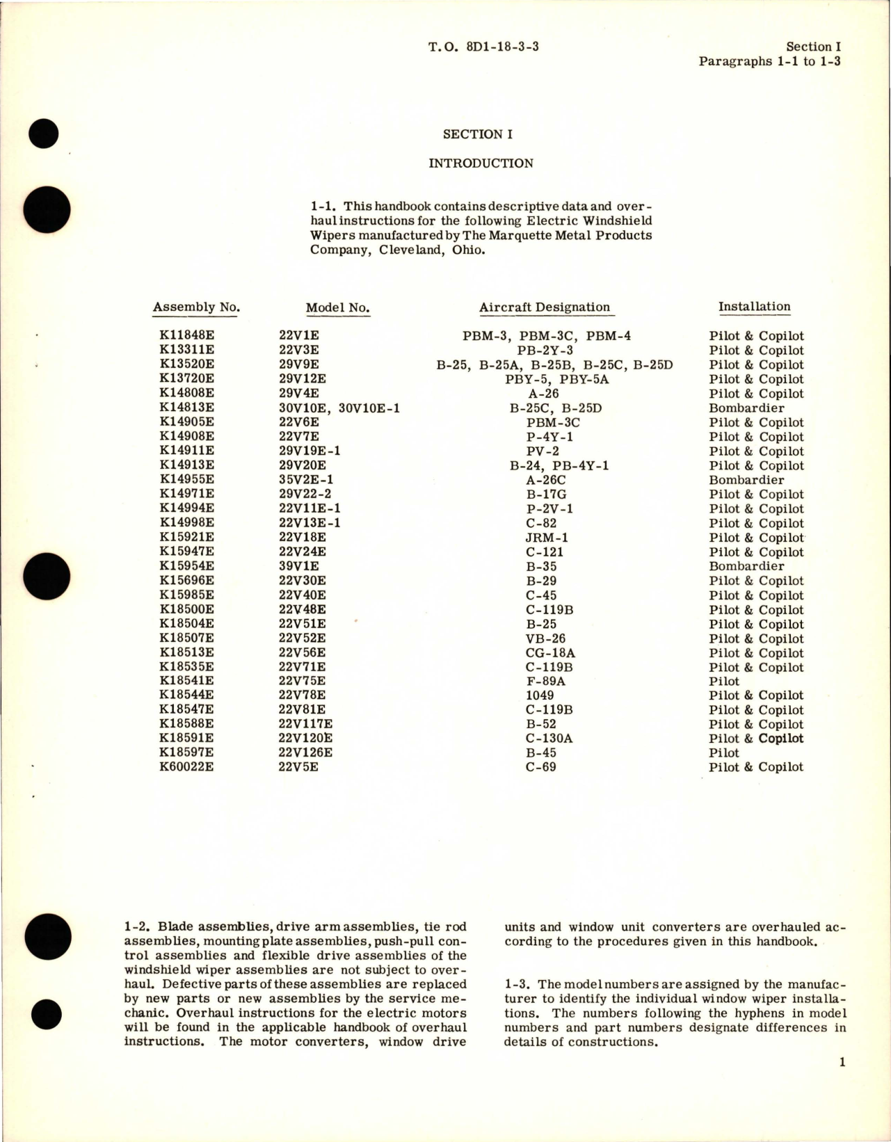 Sample page 7 from AirCorps Library document: Overhaul Instructions for Electric Windshield Wipers