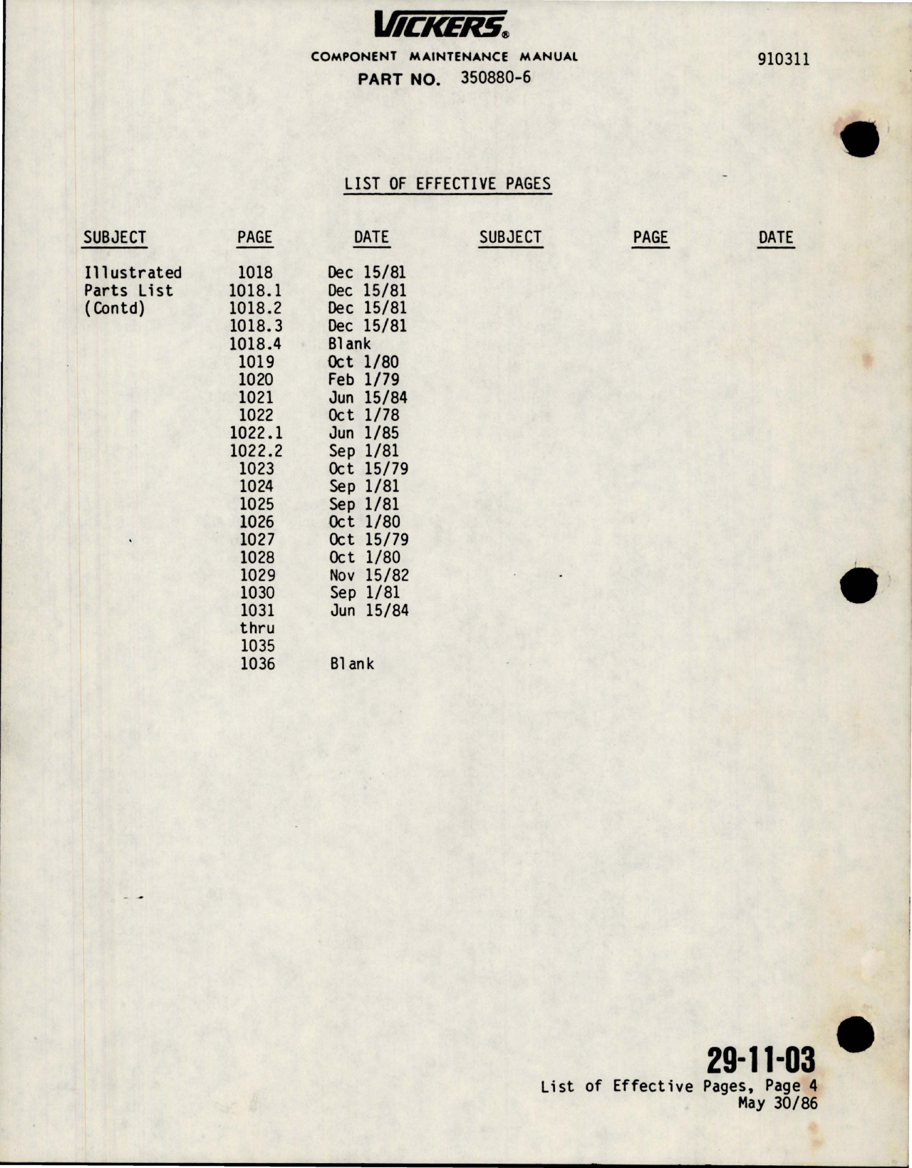 Sample page 8 from AirCorps Library document: Maintenance Manual with Parts List for Variable Displacement Hydraulic Pump - Parts 350880-6 and 623272