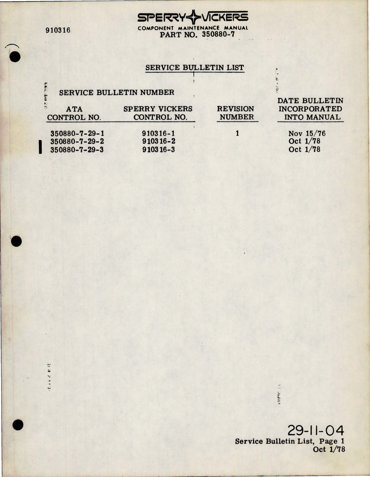 Sample page 9 from AirCorps Library document: Maintenance Manual with Illustrated Parts List for Variable Displacement Hydraulic Pump - Model PV3-240-2G - Part 360880-7