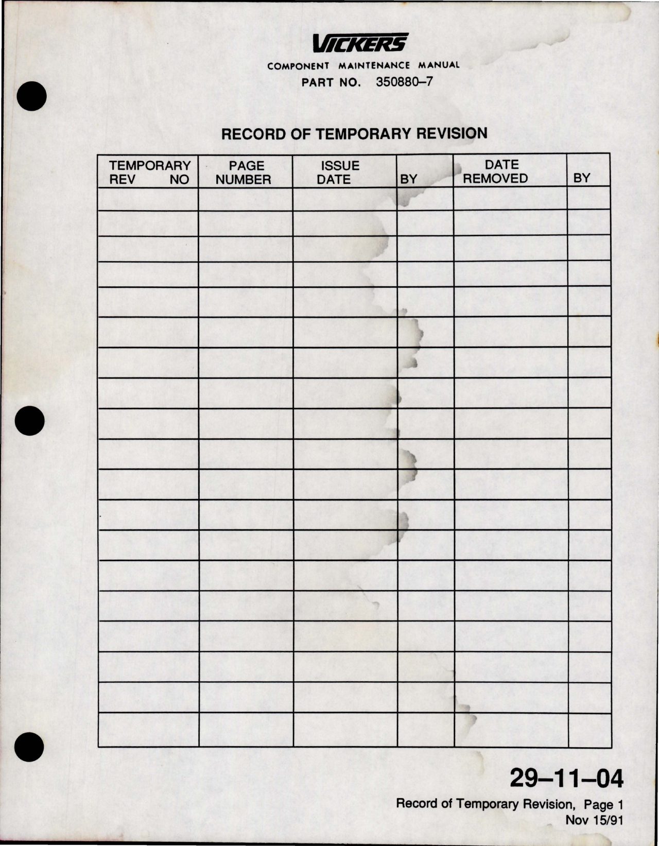 Sample page 7 from AirCorps Library document: Maintenance Manual with Illustrated Parts List for Variable Displacement Hydraulic Pump - Model PV3-240-2G 