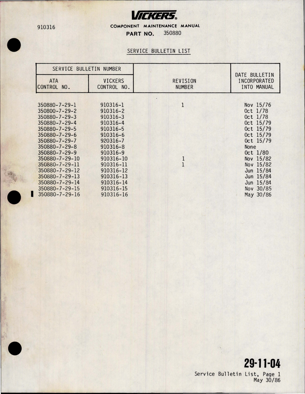 Sample page 7 from AirCorps Library document: Maintenance Manual with Illustrated Parts List for Variable Displacement Hydraulic Pump - Model PV3-240-2G - Part 350880-7