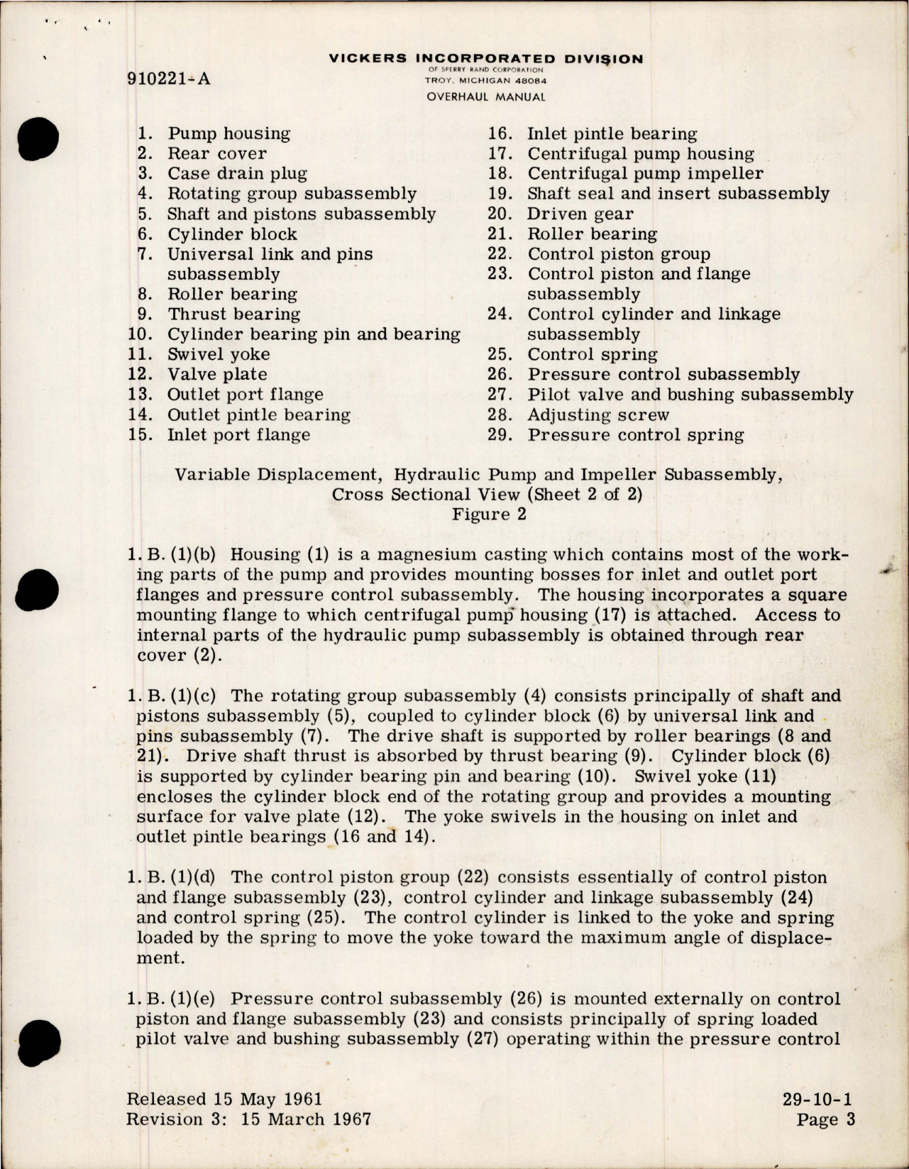 Sample page 5 from AirCorps Library document: Overhaul Manual for Hydraulic Motorpump - Models EA-50182-7 and EA-50182-8 - Revision 4 