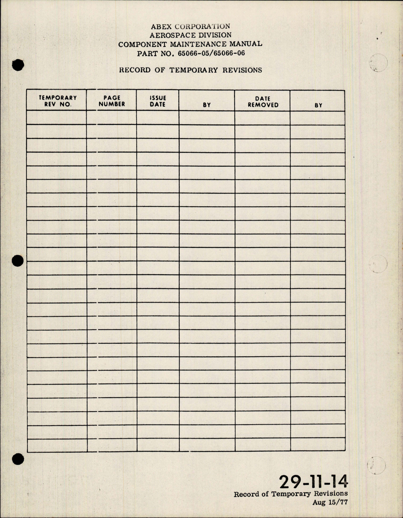 Sample page 5 from AirCorps Library document: Maintenance Manual for Hydraulic Pump - Parts 65066-05 and 65066-06