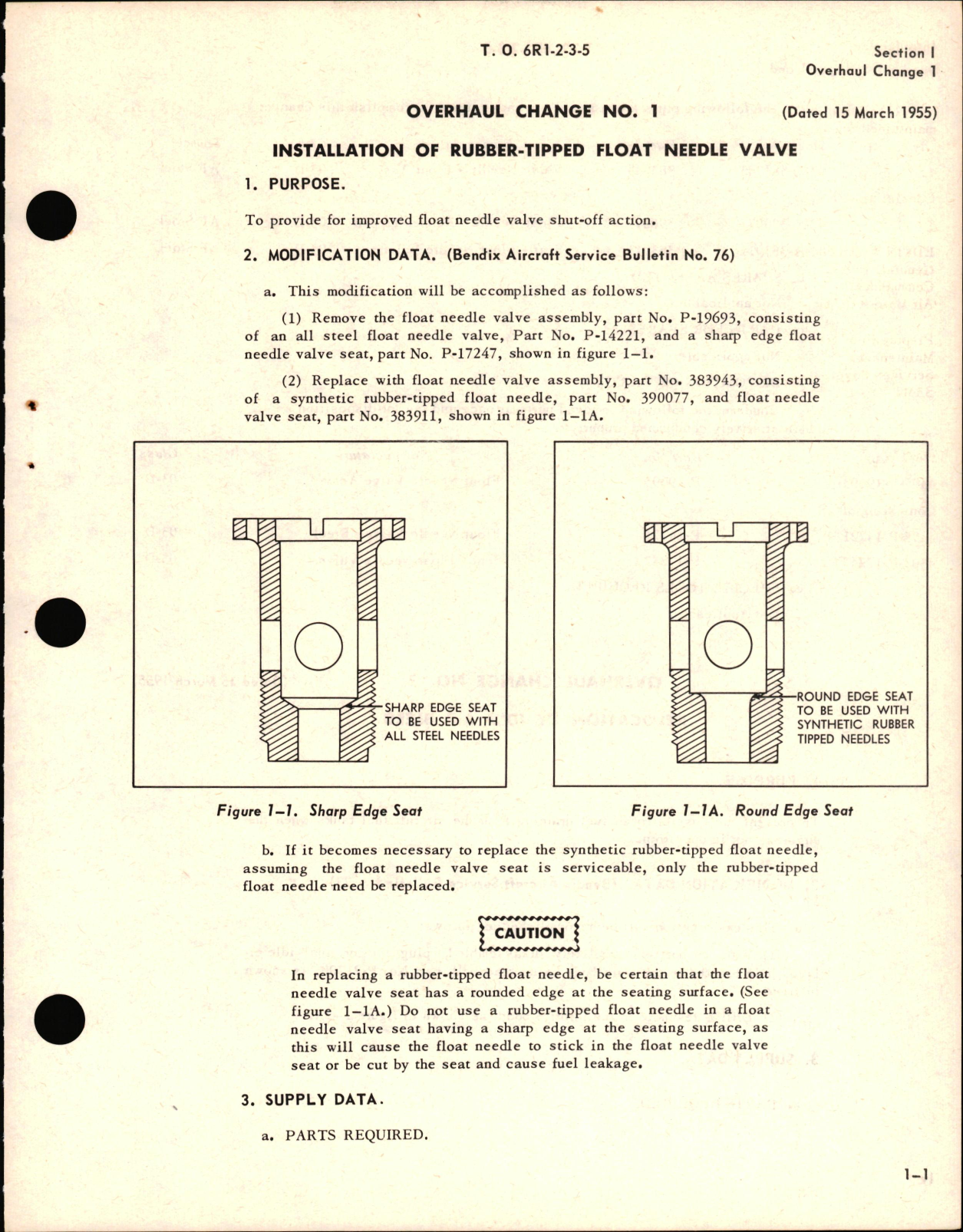 Sample page 7 from AirCorps Library document: Overhaul Changes Applicable to Bendix Float Type Series NA Carburetors