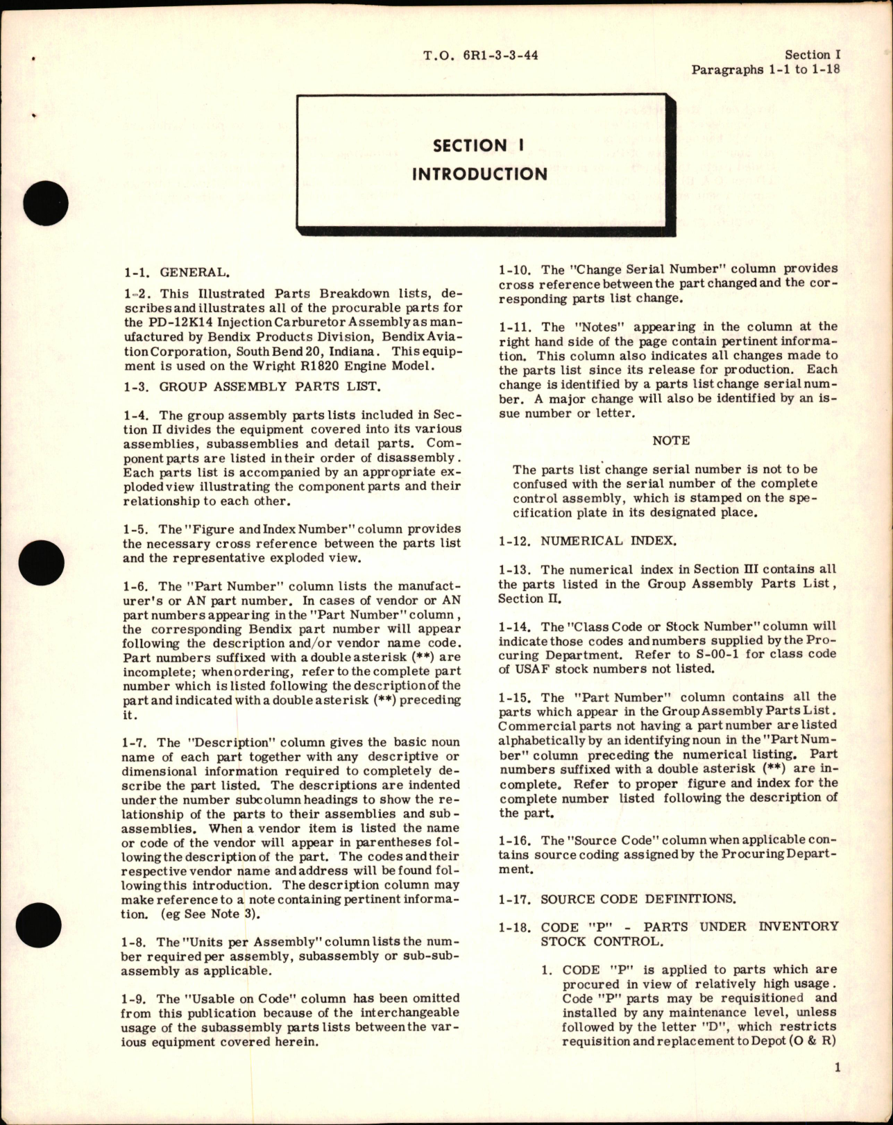 Sample page 5 from AirCorps Library document: Illustrated Parts Breakdown for Injection Carburetor Model PD-12K14