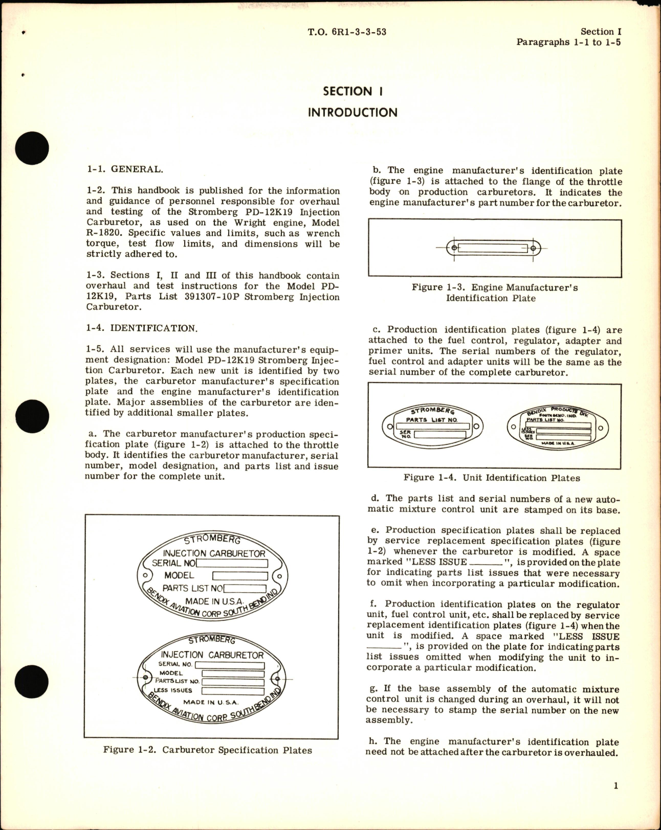 Sample page 5 from AirCorps Library document: Overhaul Instructions for Injection Carburetors Model PD-12K19