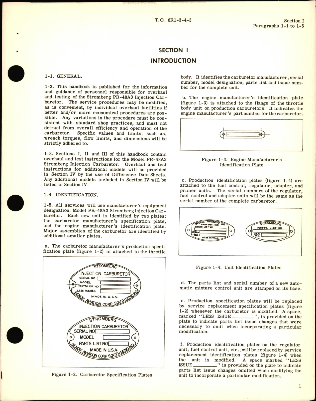 Sample page 5 from AirCorps Library document: Overhaul Instructions for Injection Carburetor Model PR-48A3
