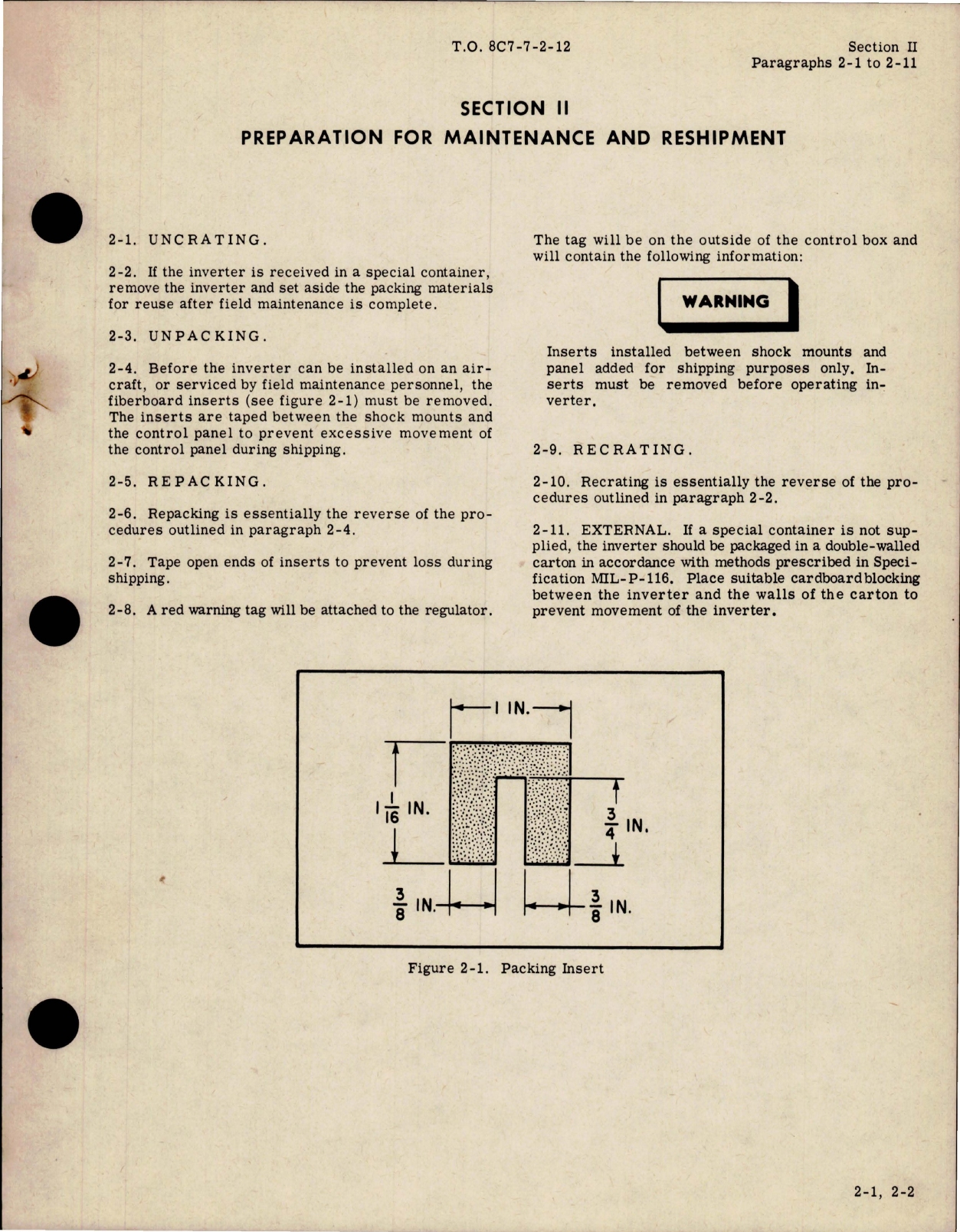 Sample page 9 from AirCorps Library document: Maintenance Instructions for Inverter - Models F45-3, F45, F45-5, F47, F45-10 and F46-2K