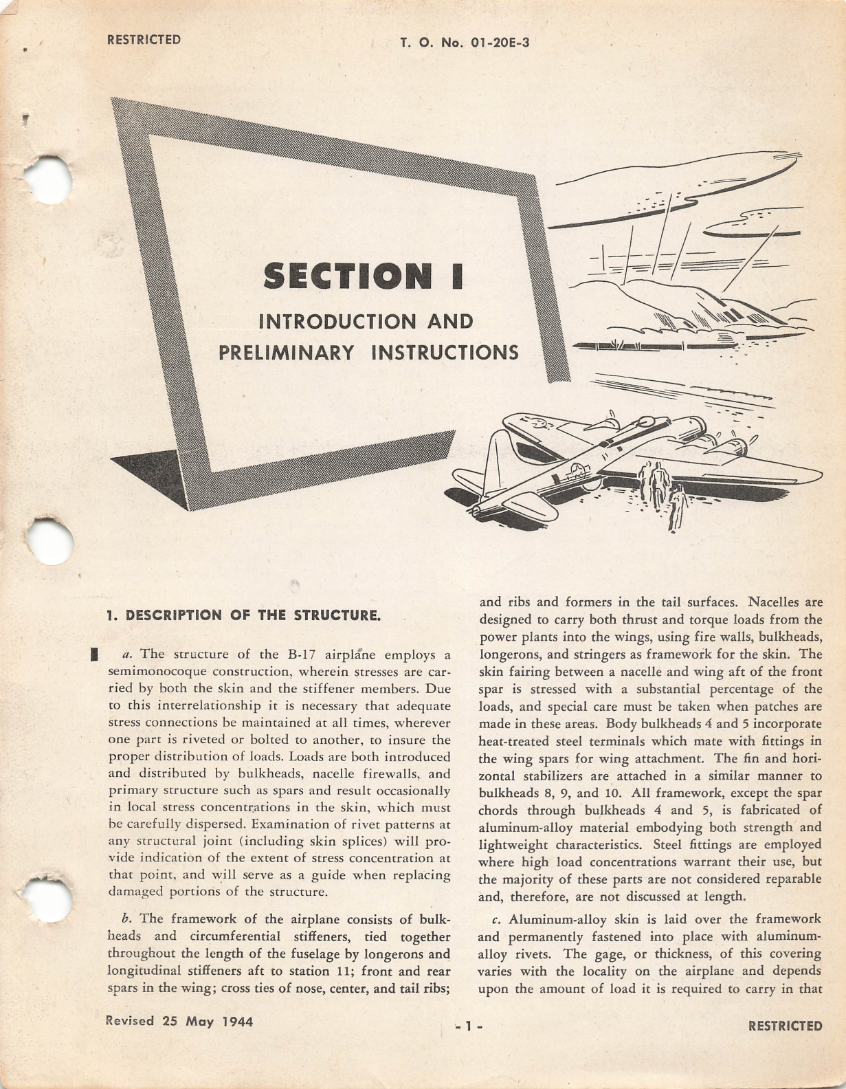 Sample page 7 from AirCorps Library document: Structural Repair Instructions for the B-17E, B-17F, B-17G, RB-17E and QB-17G