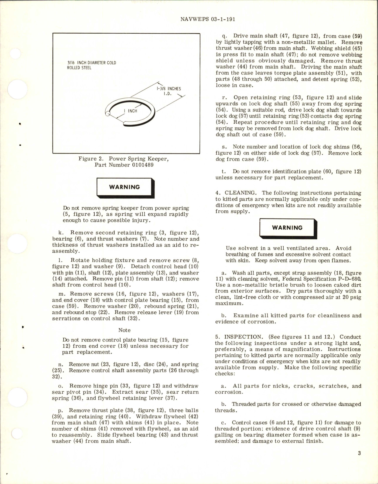 Sample page 5 from AirCorps Library document: Overhaul Instructions with Parts Breakdown for Shoulder Harness Take-Up Reels - Parts 0101916-0 and 0101919-0 