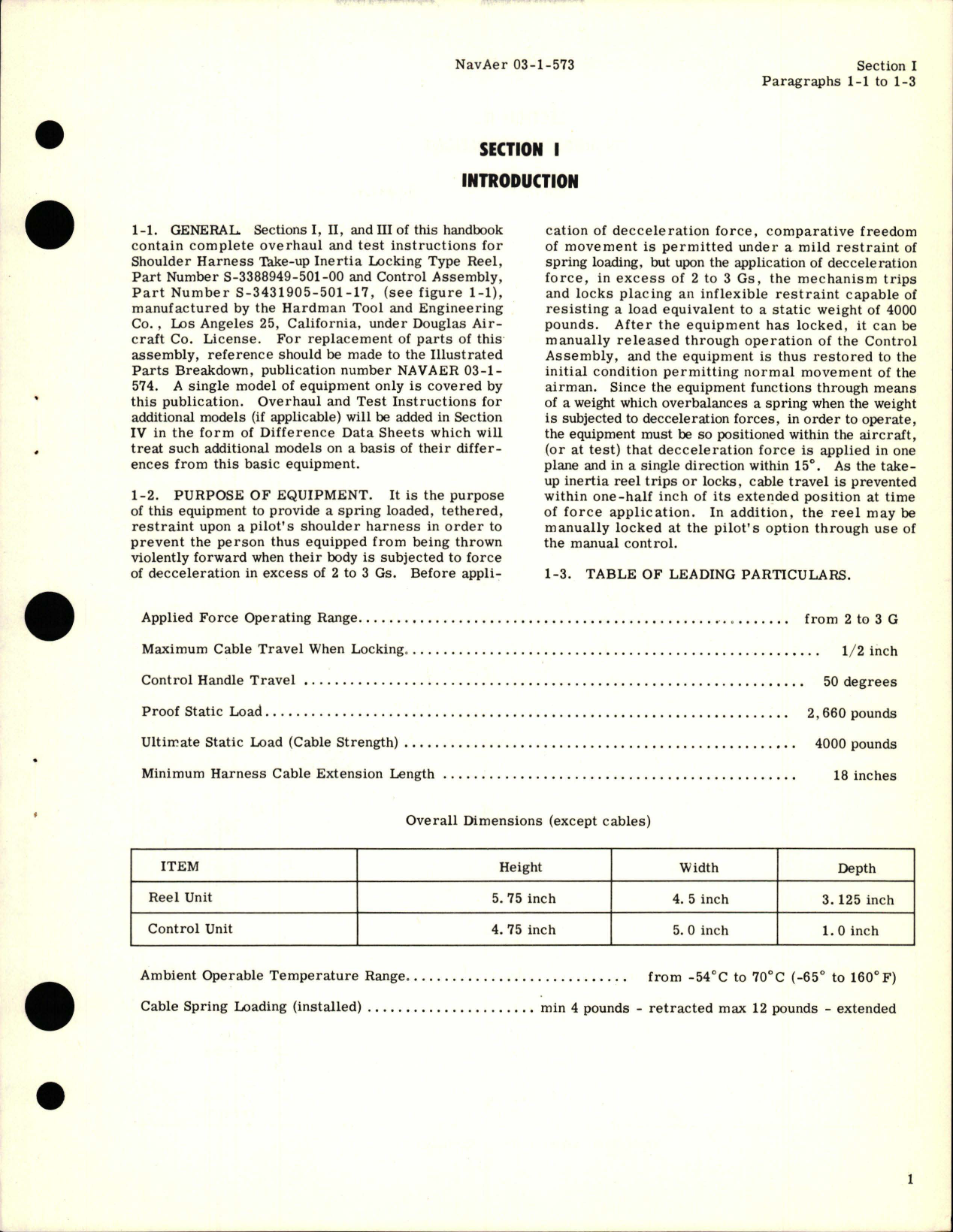 Sample page 5 from AirCorps Library document: Overhaul Instructions for Shoulder Harness Take-Up Inertia Locking Type Reel and Control Assembly - Parts S3388949-501-00 and S3431905-501-17 