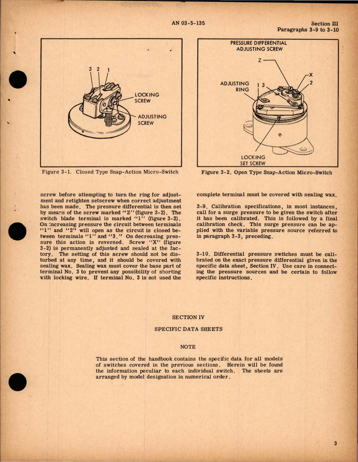 Sample page 7 from AirCorps Library document: Overhaul Instructions for Pressure Control Switches 