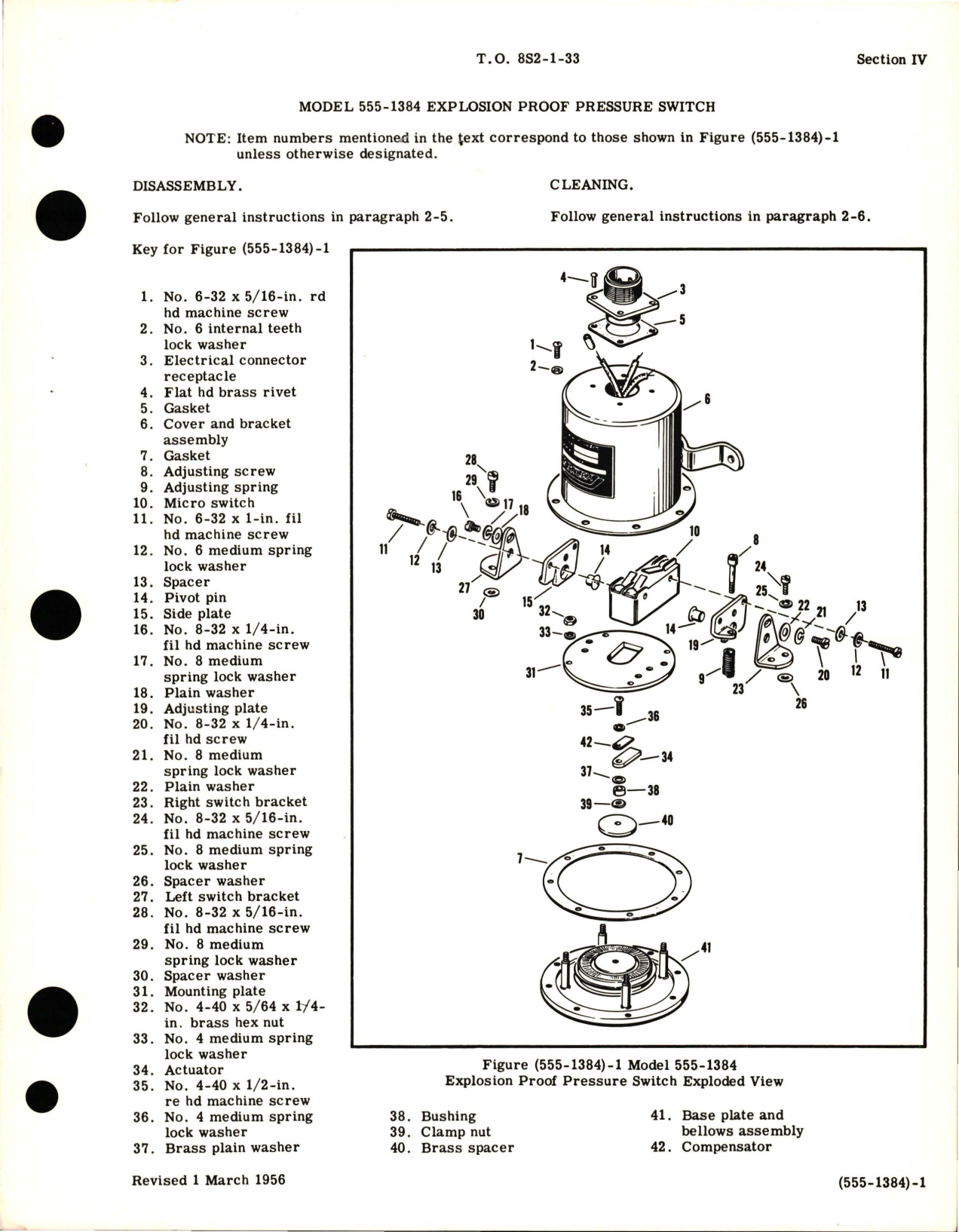 Sample page 7 from AirCorps Library document: Overhaul Instructions for Pressure Control Switches 