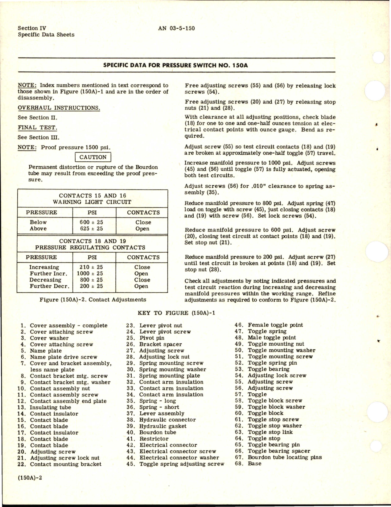 Sample page 8 from AirCorps Library document: Overhaul Instructions for Pressure Actuated Switches