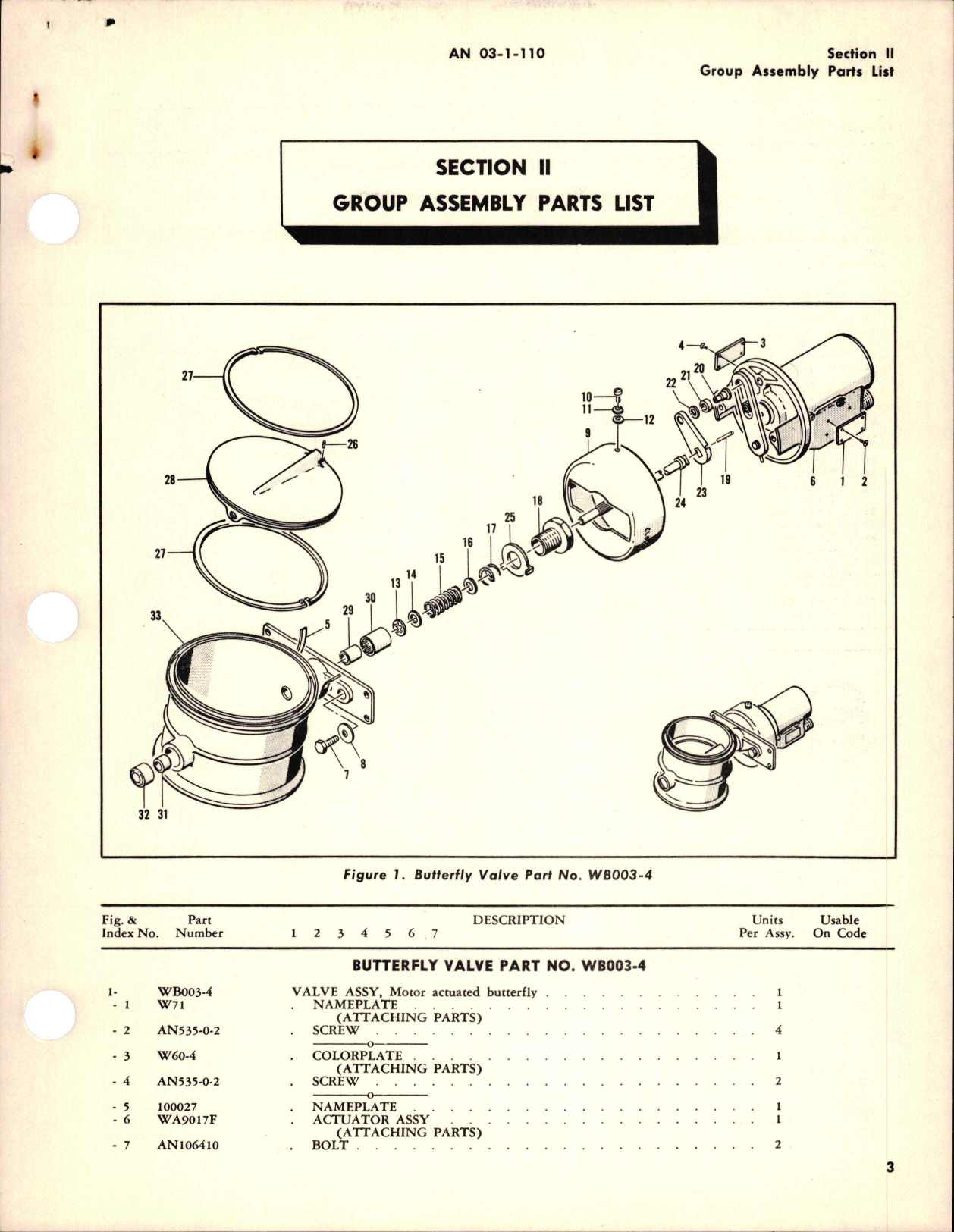 Sample page 7 from AirCorps Library document: Illustrated Parts Breakdown for Butterfly Valves 