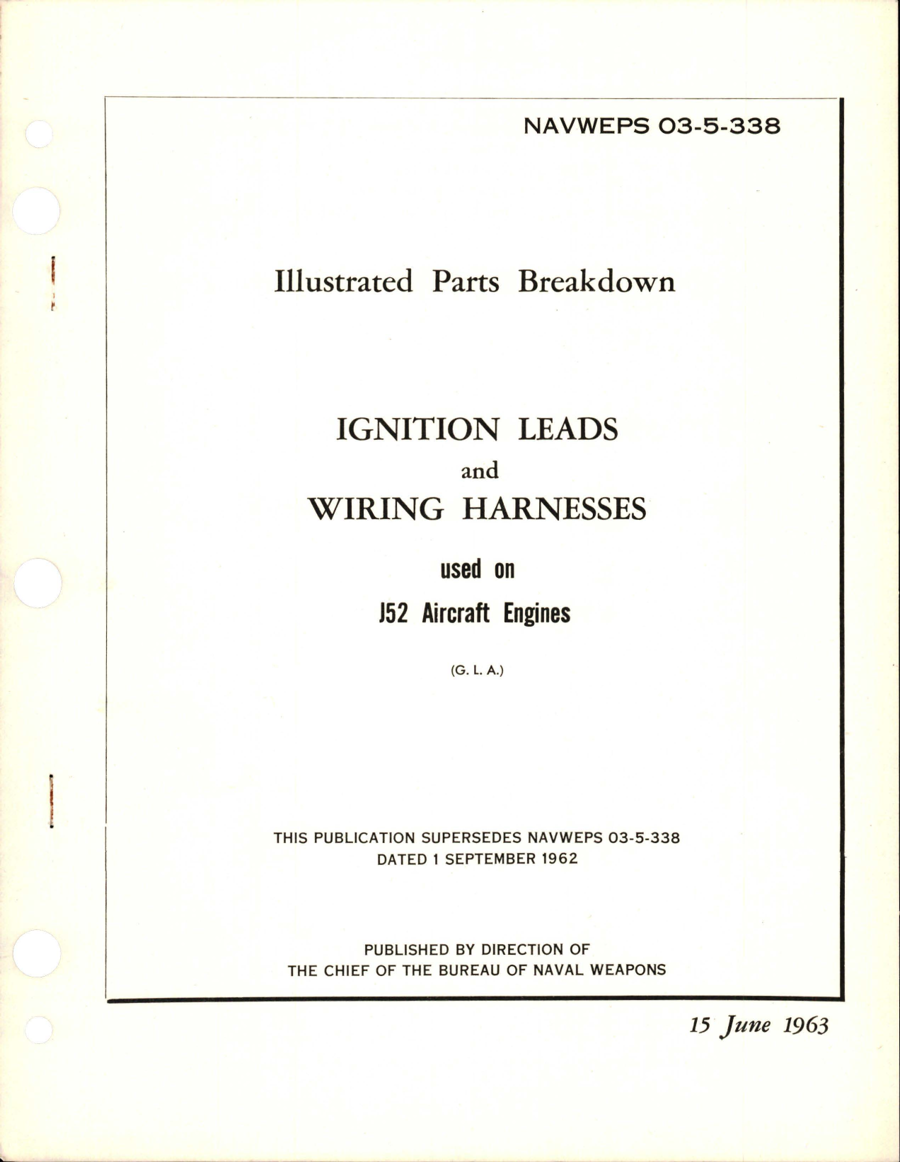 Sample page 1 from AirCorps Library document: Illustrated Parts Breakdown for Ignition Leads and Wiring Harnesses