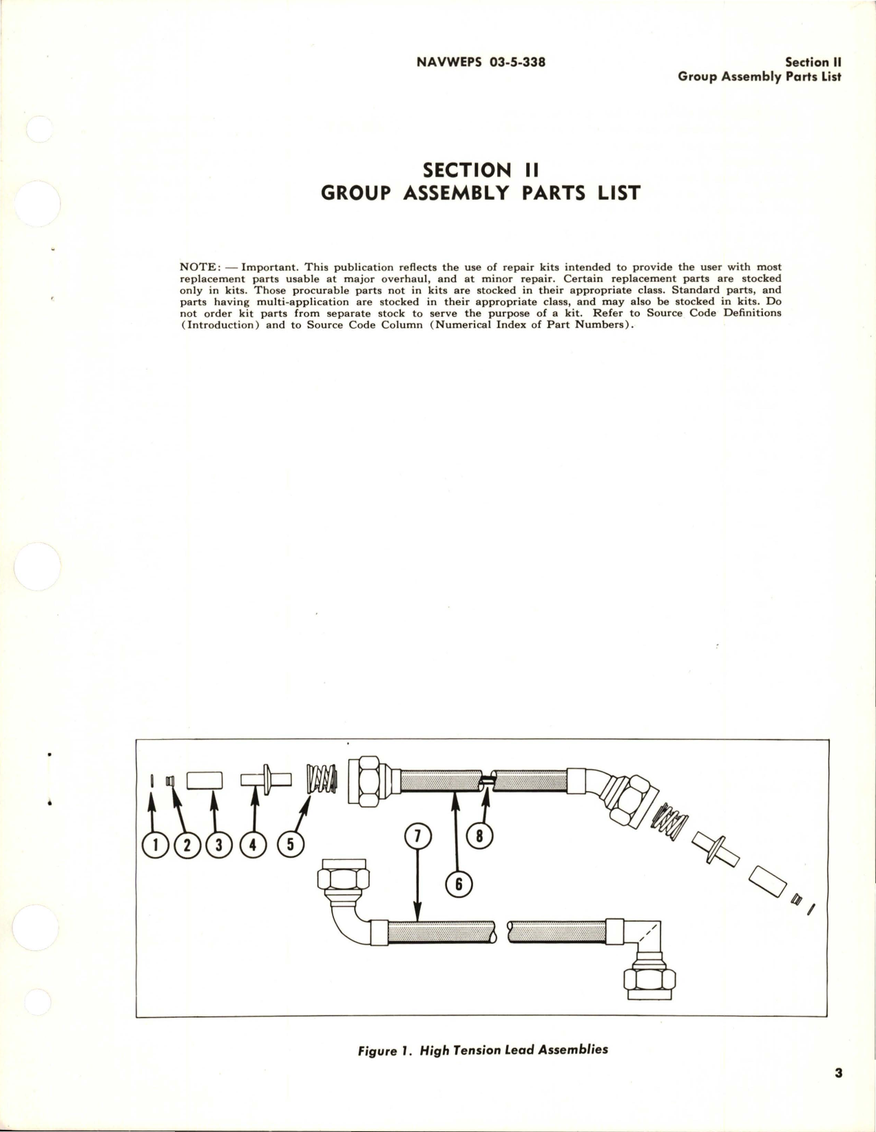 Sample page 5 from AirCorps Library document: Illustrated Parts Breakdown for Ignition Leads and Wiring Harnesses