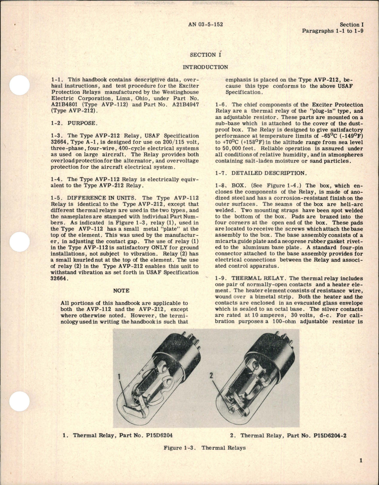 Sample page 5 from AirCorps Library document: Overhaul Instructions for Exciter Protection Relays - Parts A21B4801 and A21B4947
