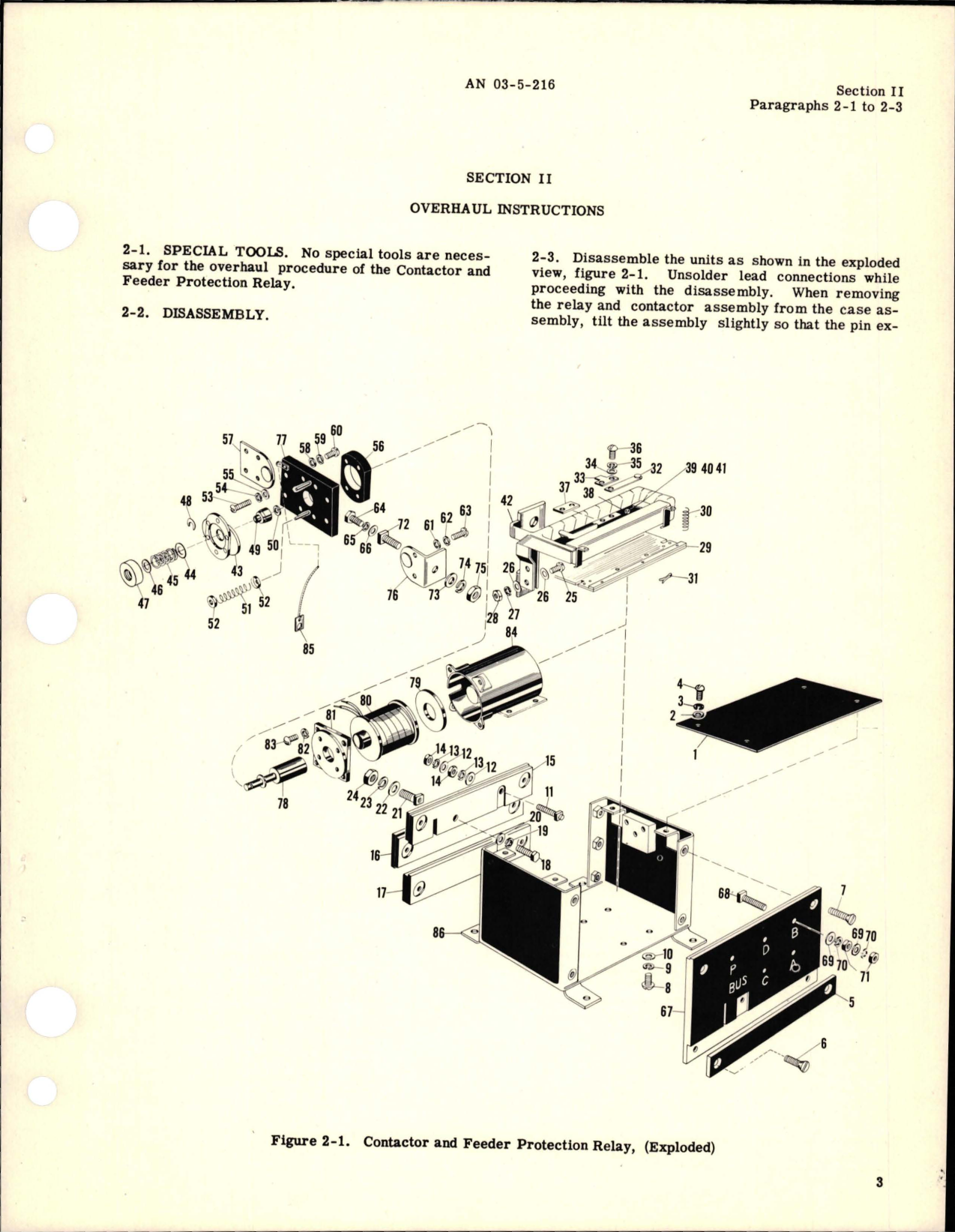 Sample page 5 from AirCorps Library document: Overhaul Instructions for Contactor and Feeder Protection Relay - Type AVR-182 - Part A24A9336
