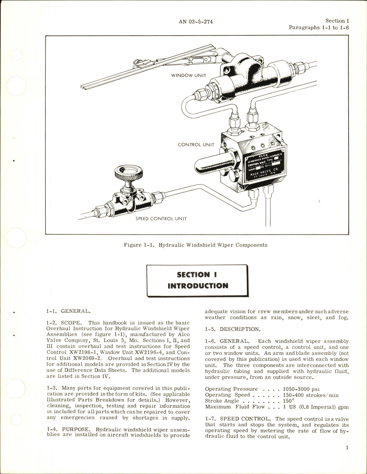 Sample page 5 from AirCorps Library document: Overhaul Instructions for Hydraulic Windshield Wiper Systems Components 