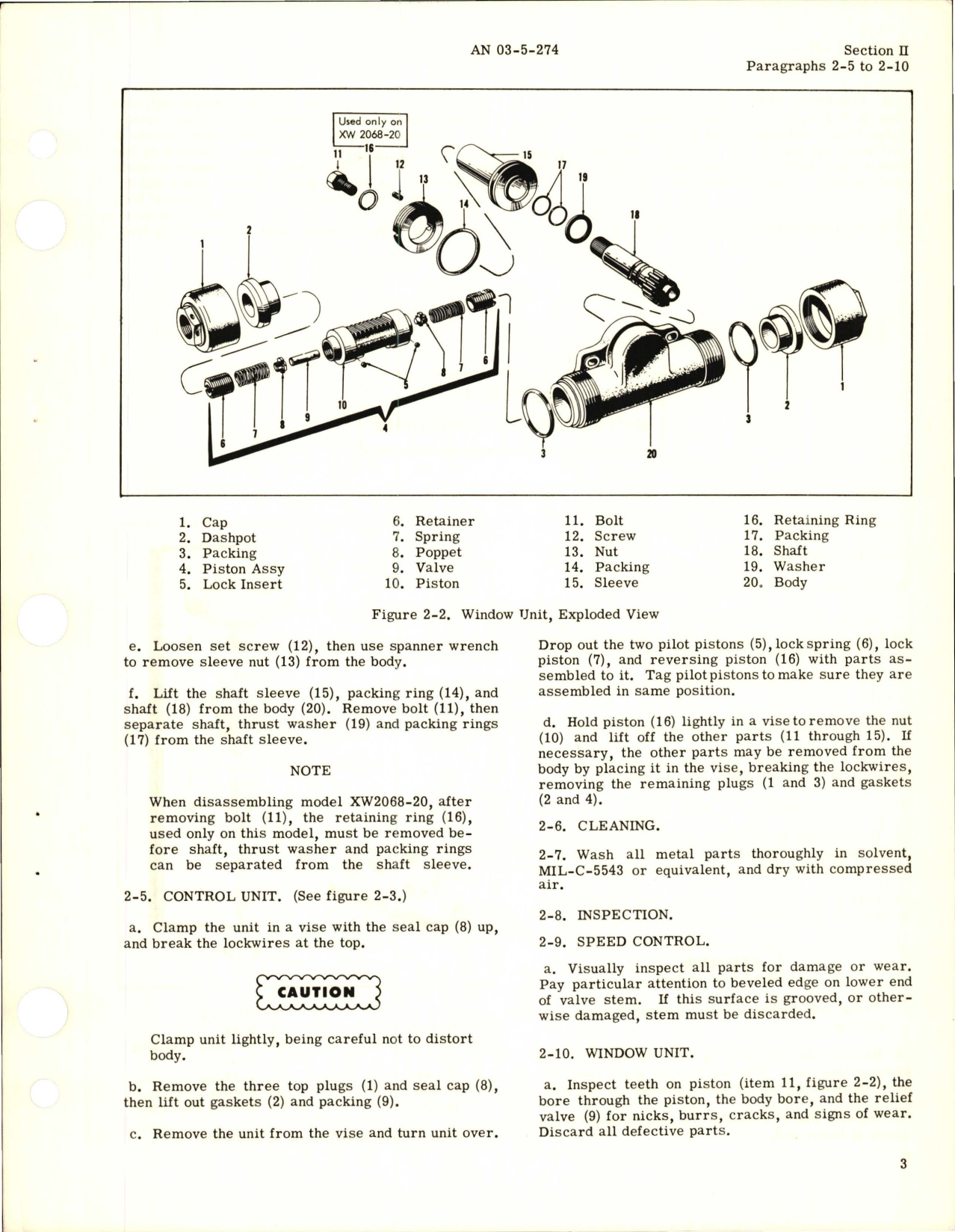 Sample page 7 from AirCorps Library document: Overhaul Instructions for Hydraulic Windshield Wiper Systems Components 