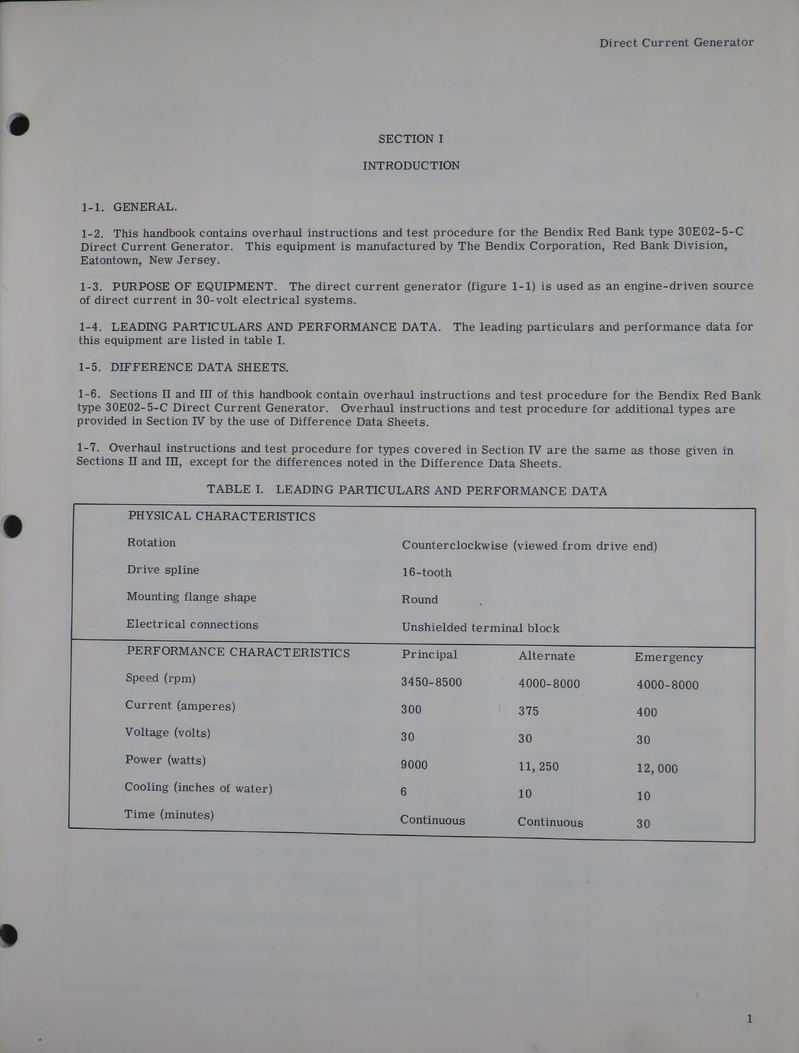 Sample page 5 from AirCorps Library document: Overhaul Instructions for Direct Current Generators